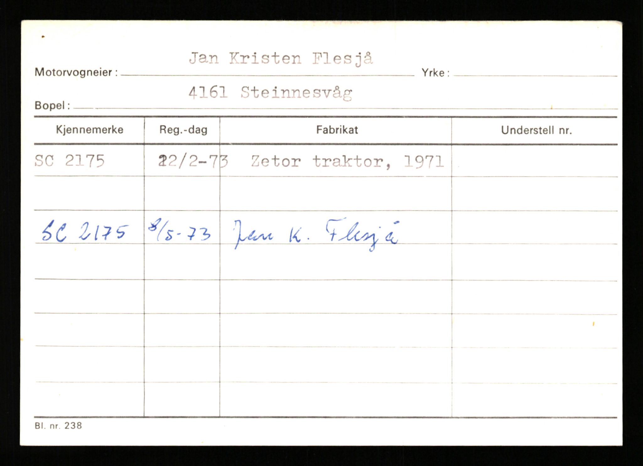 Stavanger trafikkstasjon, AV/SAST-A-101942/0/G/L0001: Registreringsnummer: 0 - 5782, 1930-1971, p. 1493