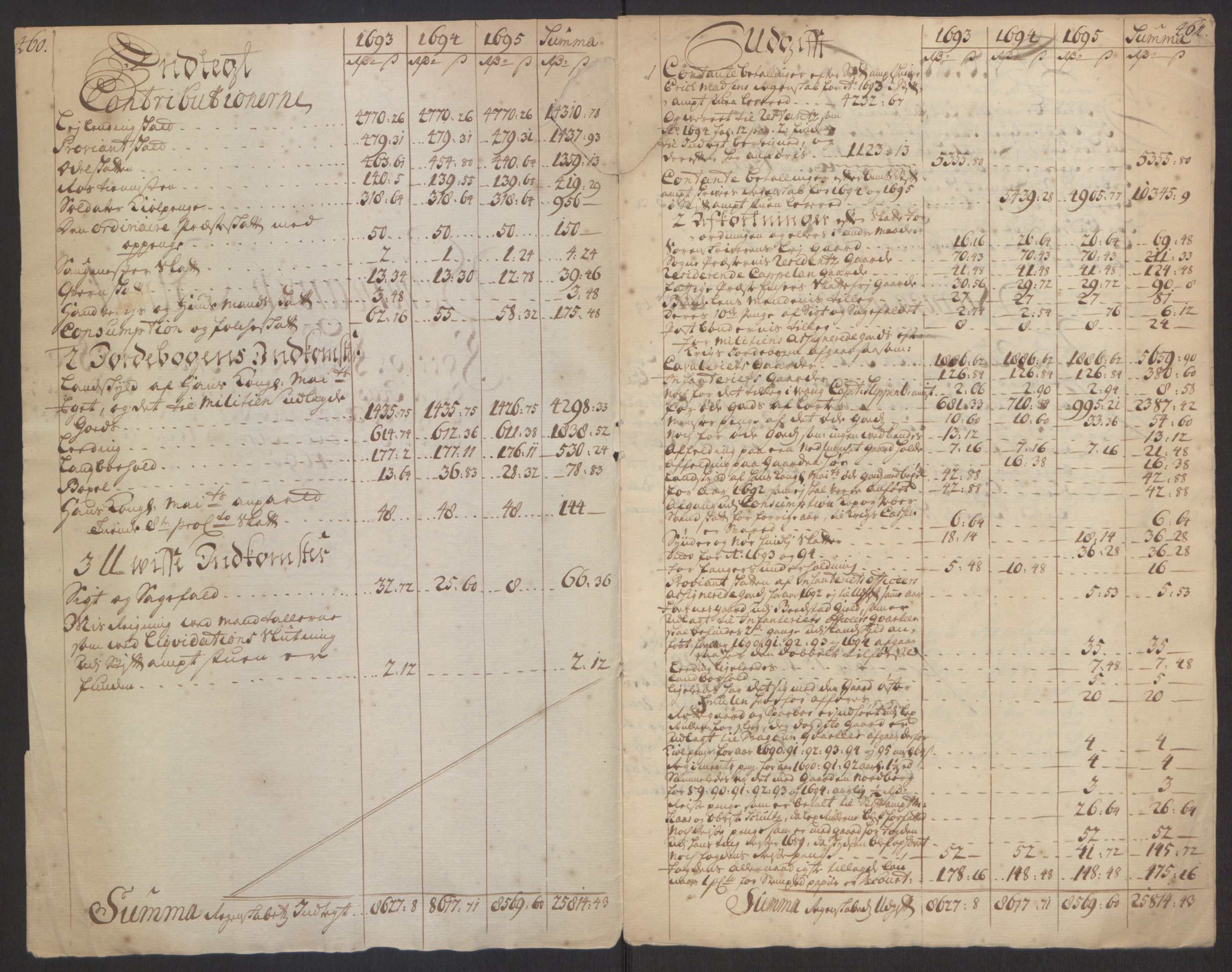 Rentekammeret inntil 1814, Reviderte regnskaper, Fogderegnskap, AV/RA-EA-4092/R63/L4309: Fogderegnskap Inderøy, 1695-1697, p. 13