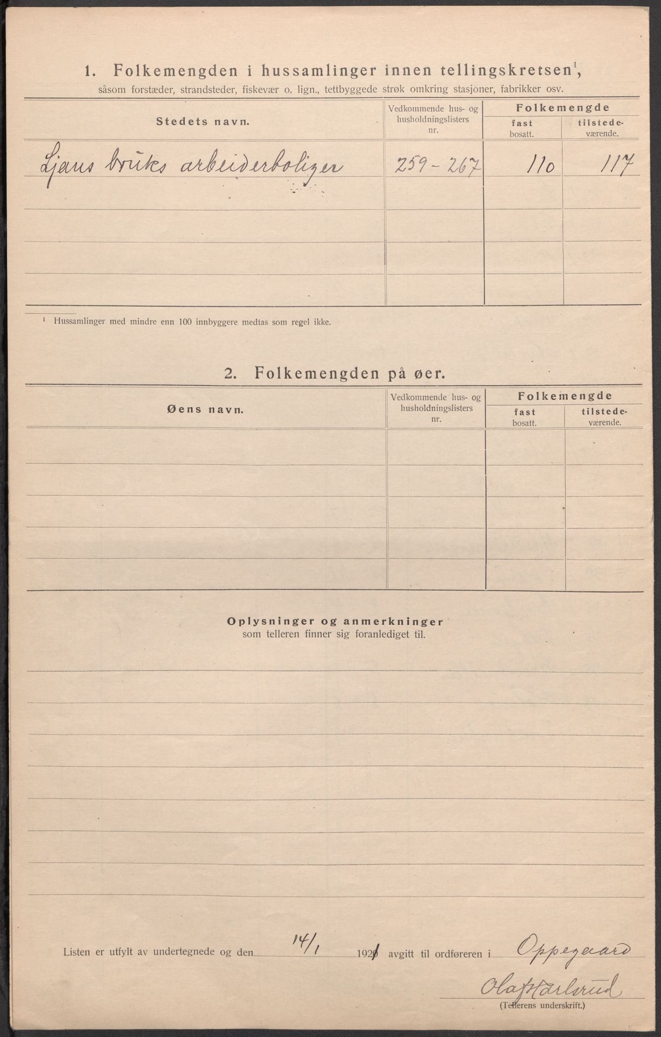 SAO, 1920 census for Oppegård, 1920, p. 25