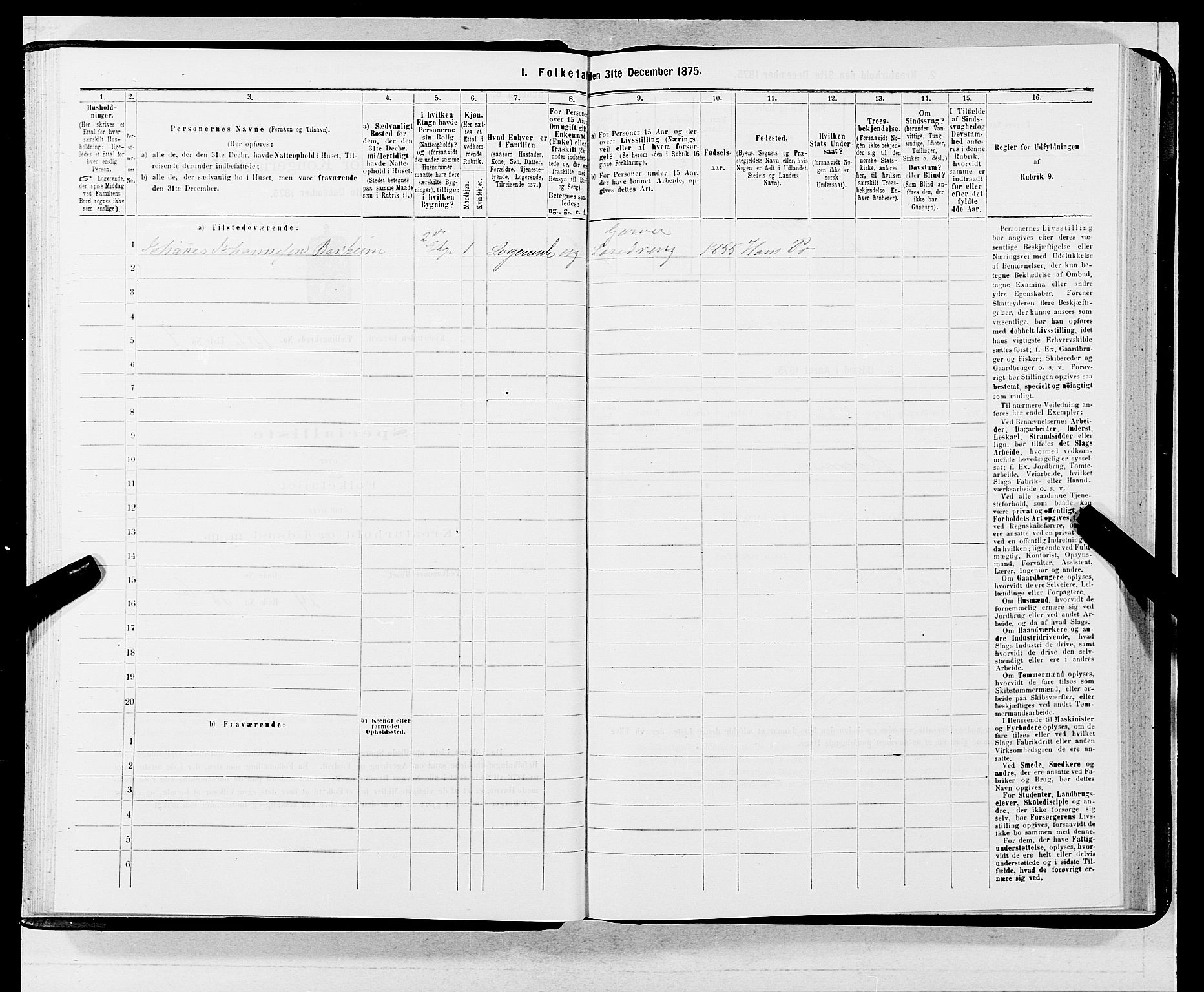 SAB, 1875 census for 1301 Bergen, 1875, p. 5760