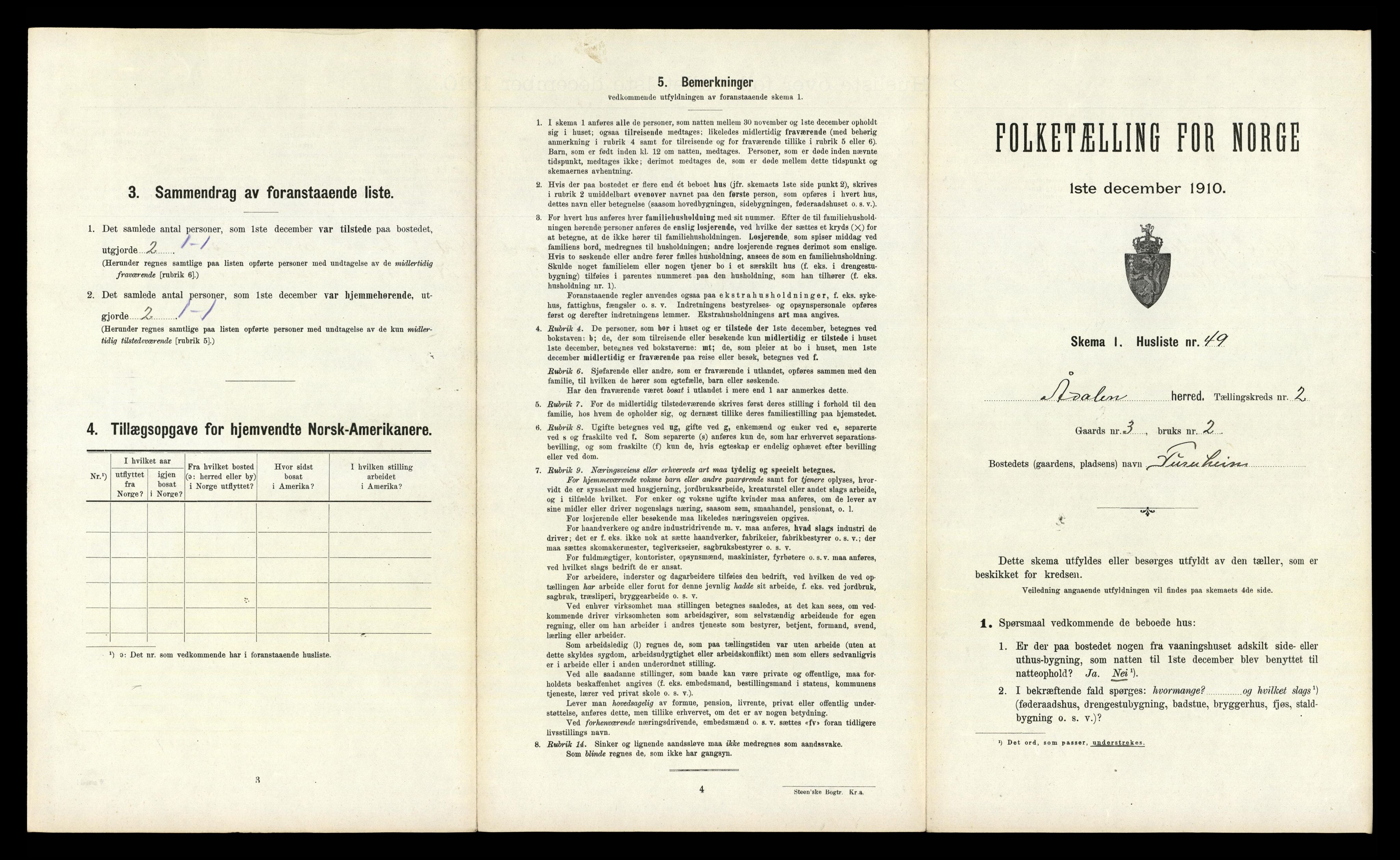 RA, 1910 census for Ådal, 1910, p. 271