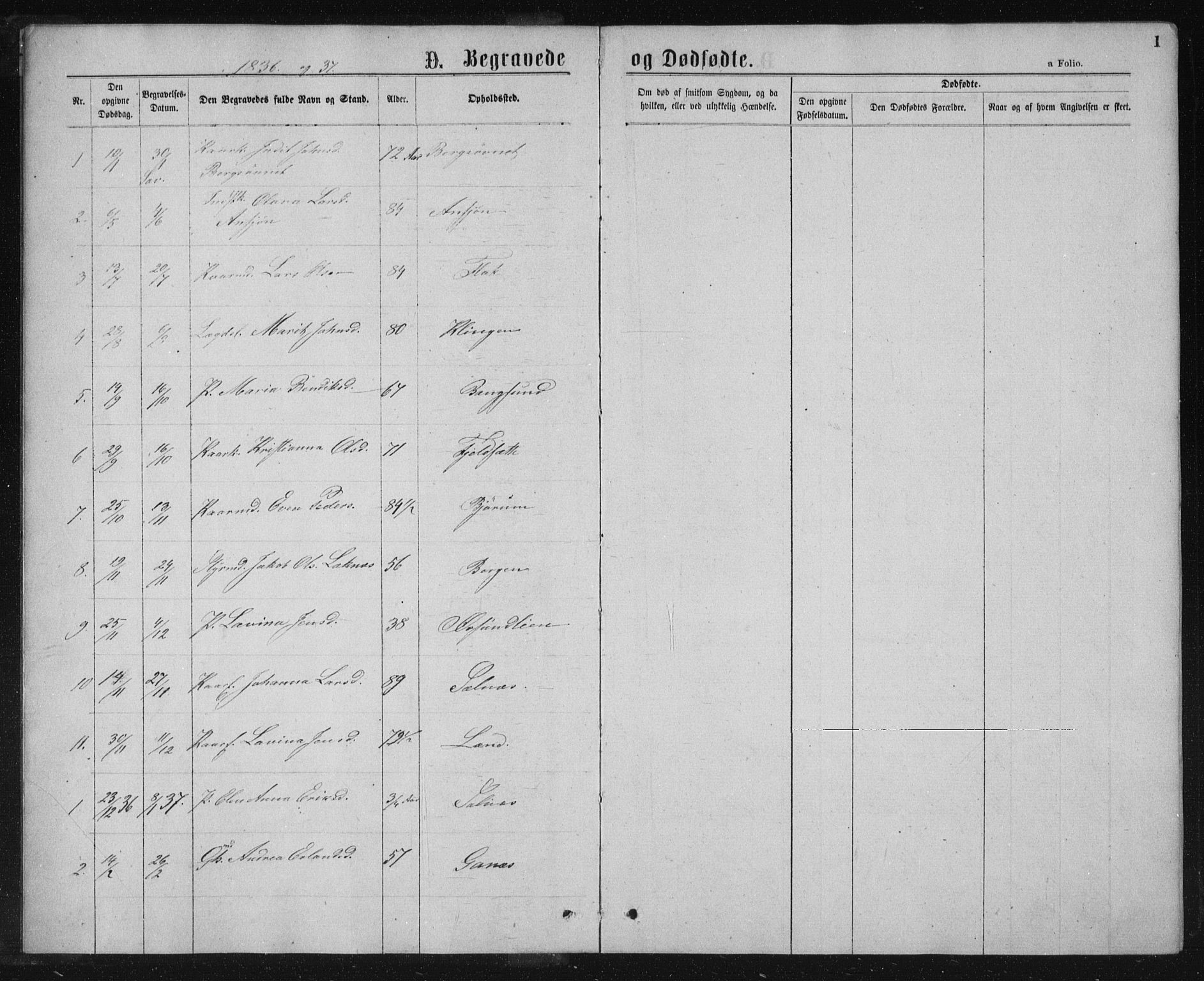 Ministerialprotokoller, klokkerbøker og fødselsregistre - Nord-Trøndelag, AV/SAT-A-1458/768/L0569: Parish register (official) no. 768A04, 1836-1865, p. 1