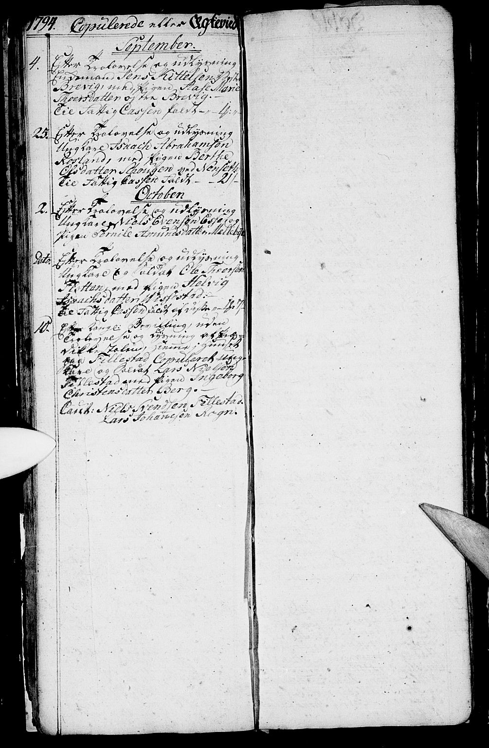 Bamble kirkebøker, AV/SAKO-A-253/G/Ga/L0002: Parish register (copy) no. I 2, 1794-1800