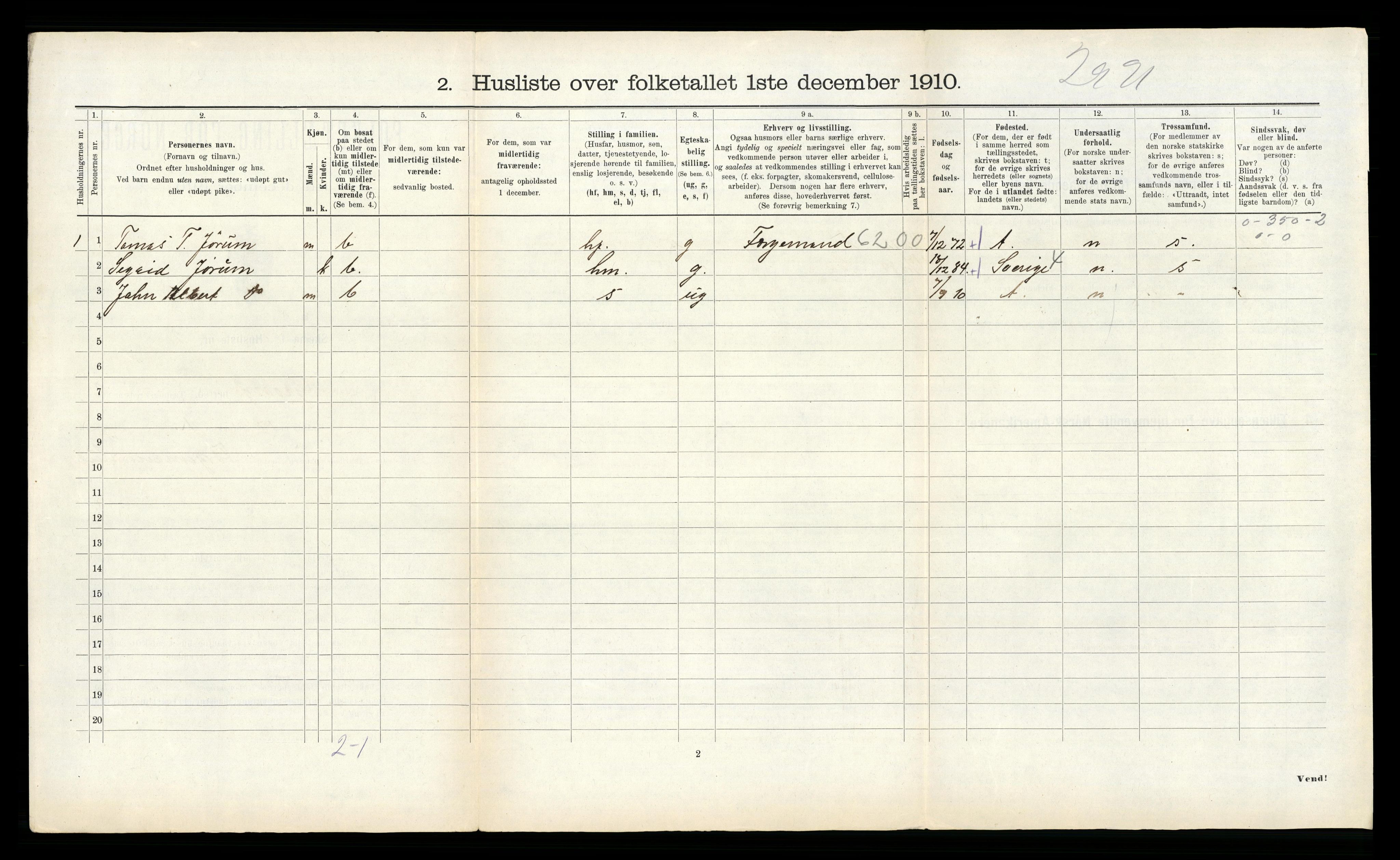 RA, 1910 census for Grong, 1910, p. 219