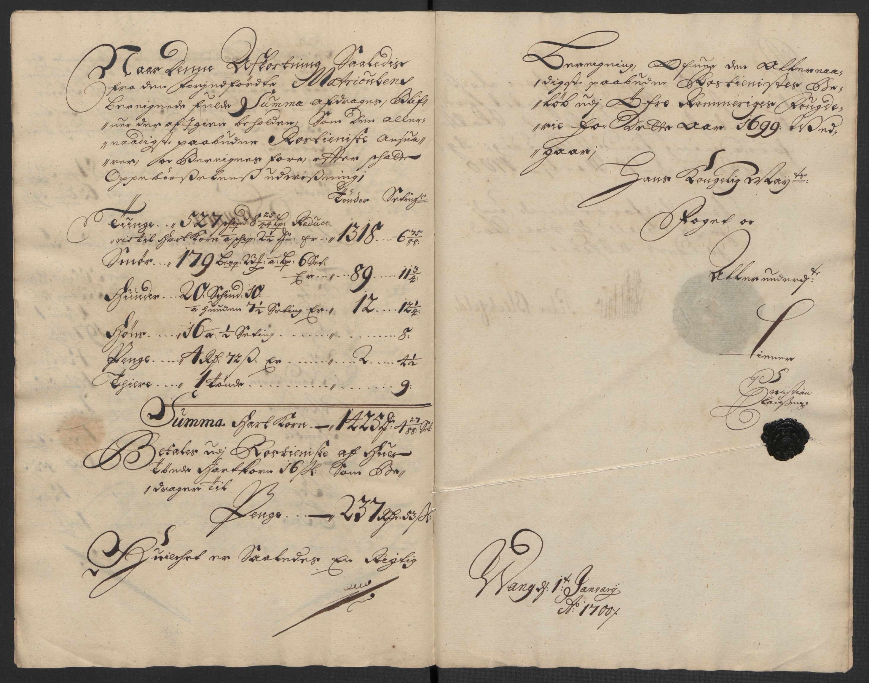 Rentekammeret inntil 1814, Reviderte regnskaper, Fogderegnskap, RA/EA-4092/R12/L0711: Fogderegnskap Øvre Romerike, 1699, p. 240