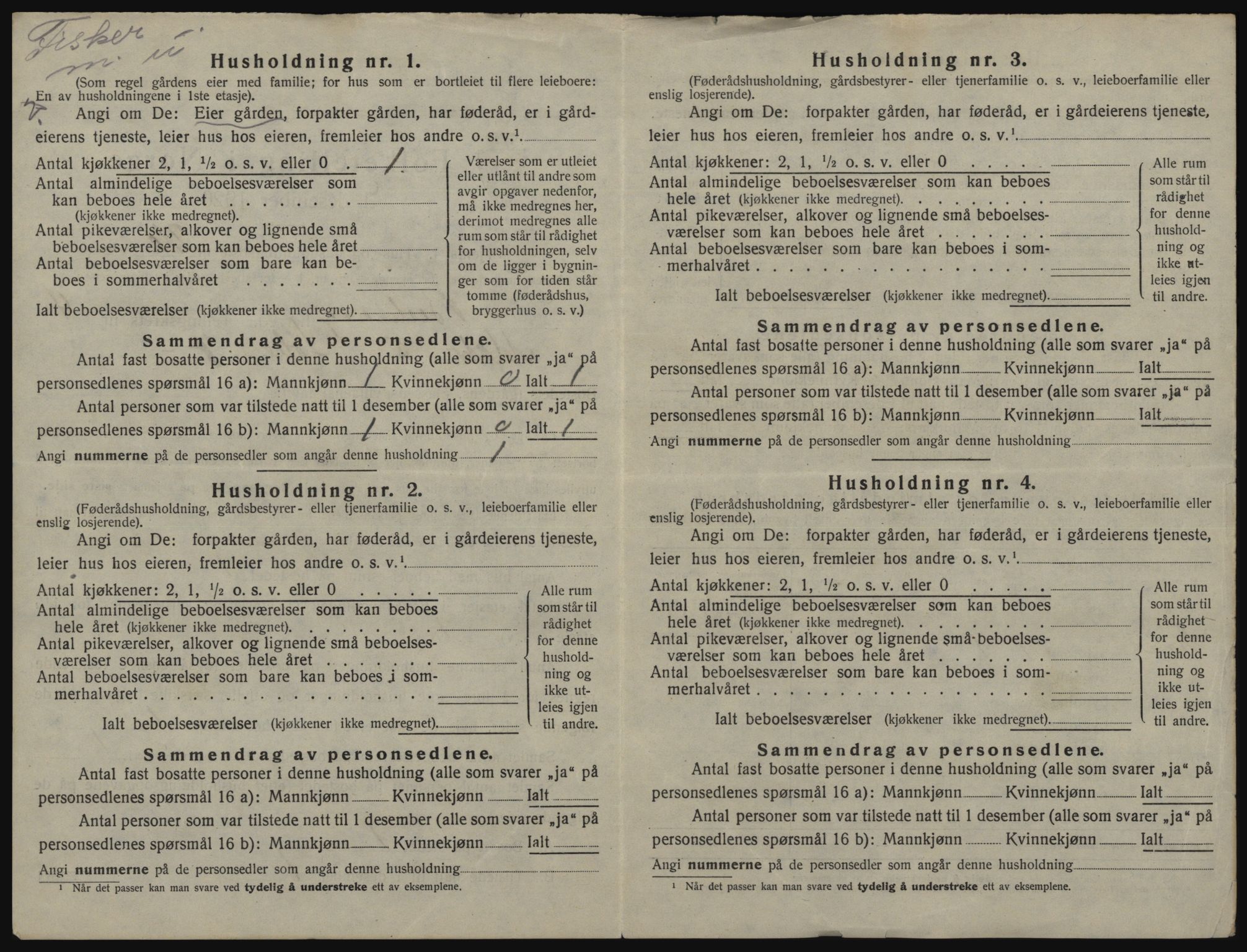 SATØ, 1920 census for Berlevåg, 1920, p. 418