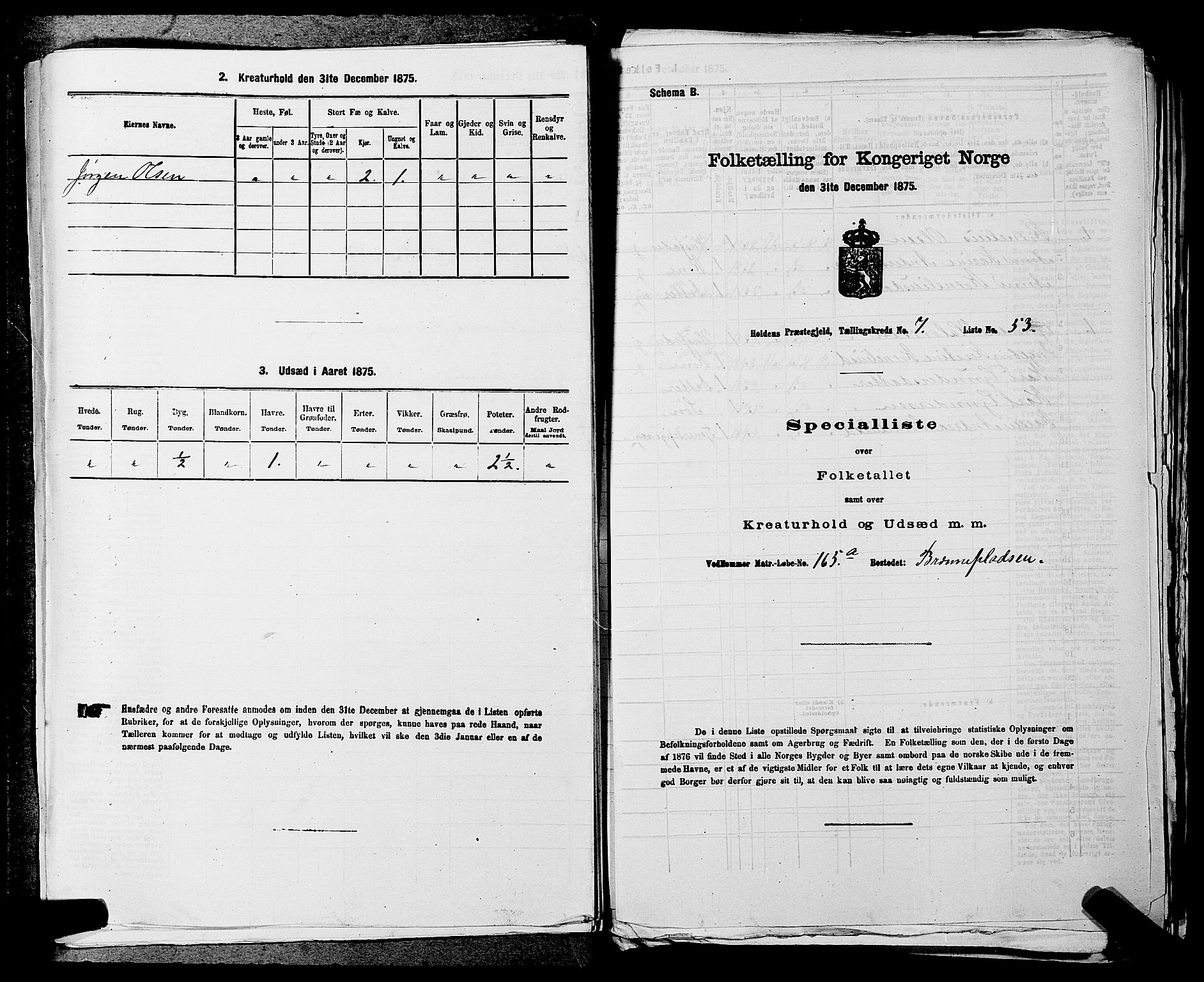 SAKO, 1875 census for 0819P Holla, 1875, p. 956