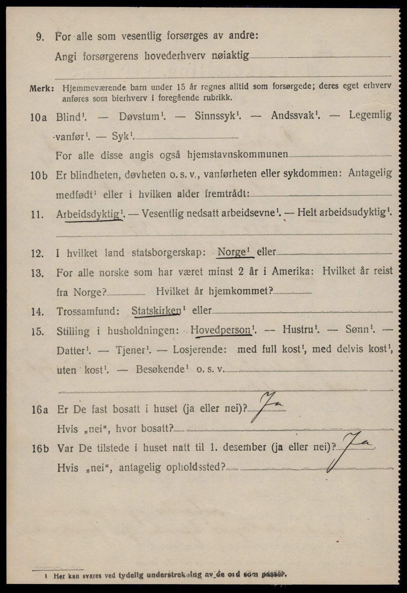 SAT, 1920 census for Bolsøy, 1920, p. 6548