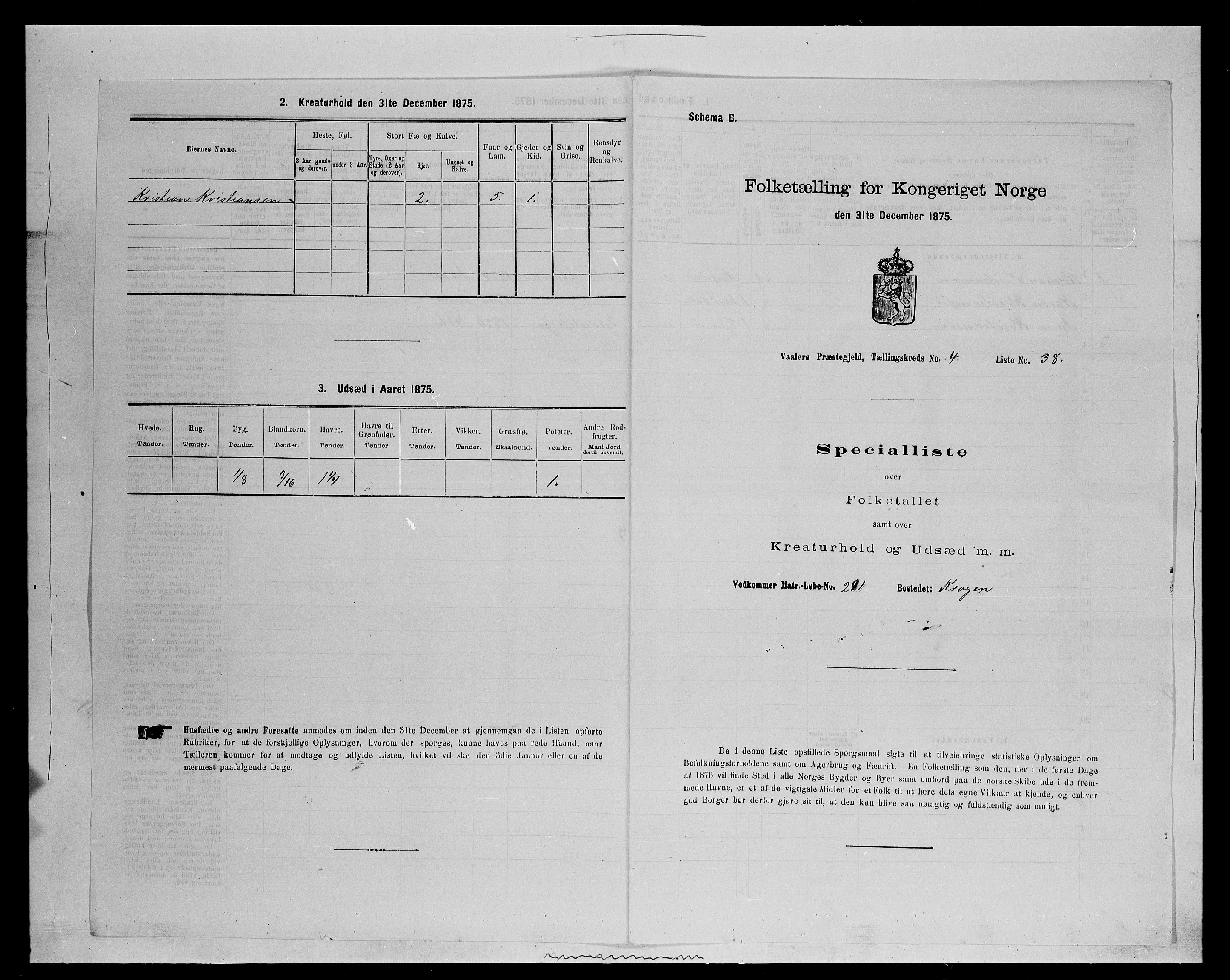 SAH, 1875 census for 0426P Våler parish (Hedmark), 1875, p. 569