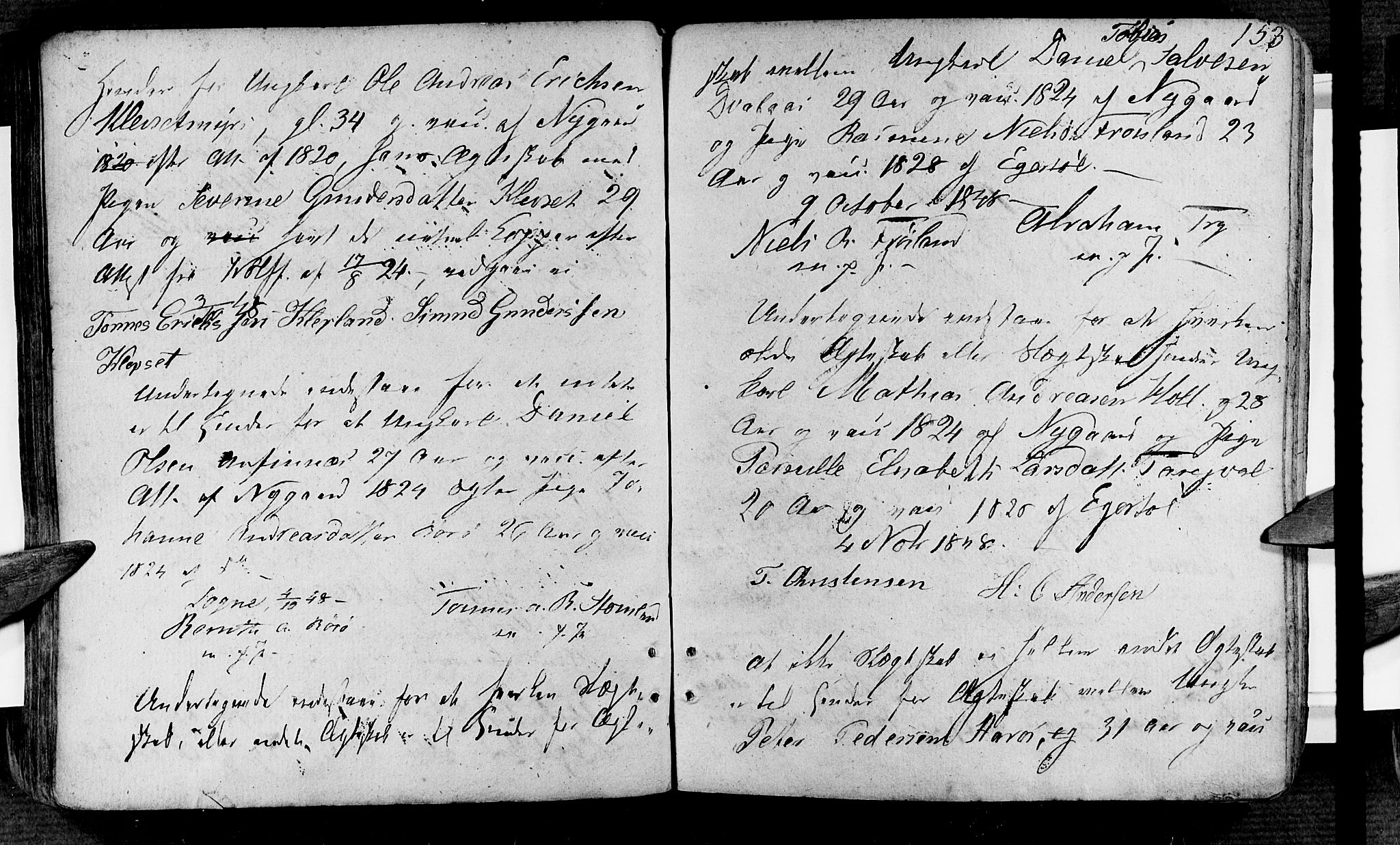 Søgne sokneprestkontor, SAK/1111-0037/F/Fa/Fab/L0007: Parish register (official) no. A 7, 1791-1851, p. 153