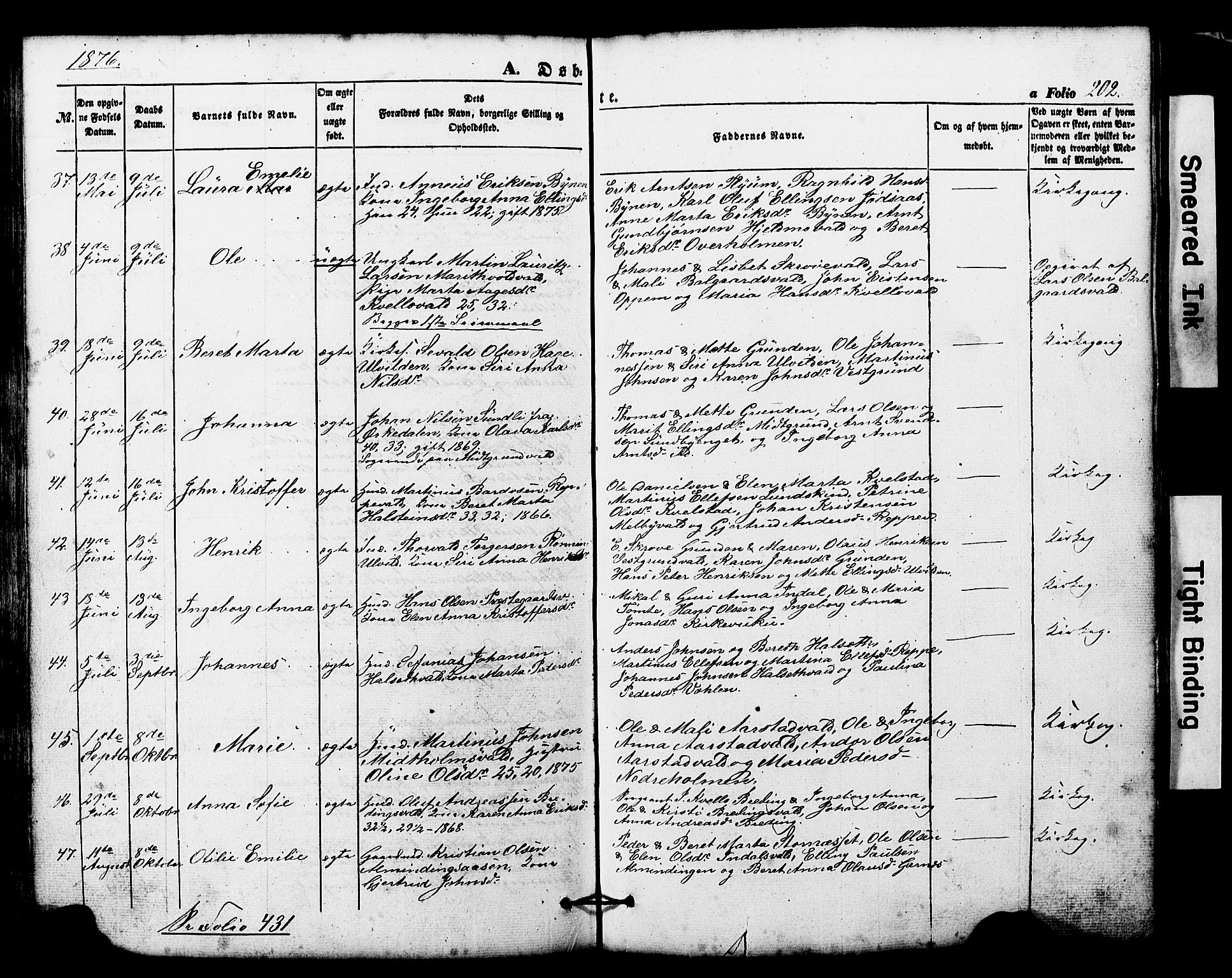 Ministerialprotokoller, klokkerbøker og fødselsregistre - Nord-Trøndelag, SAT/A-1458/724/L0268: Parish register (copy) no. 724C04, 1846-1878, p. 202