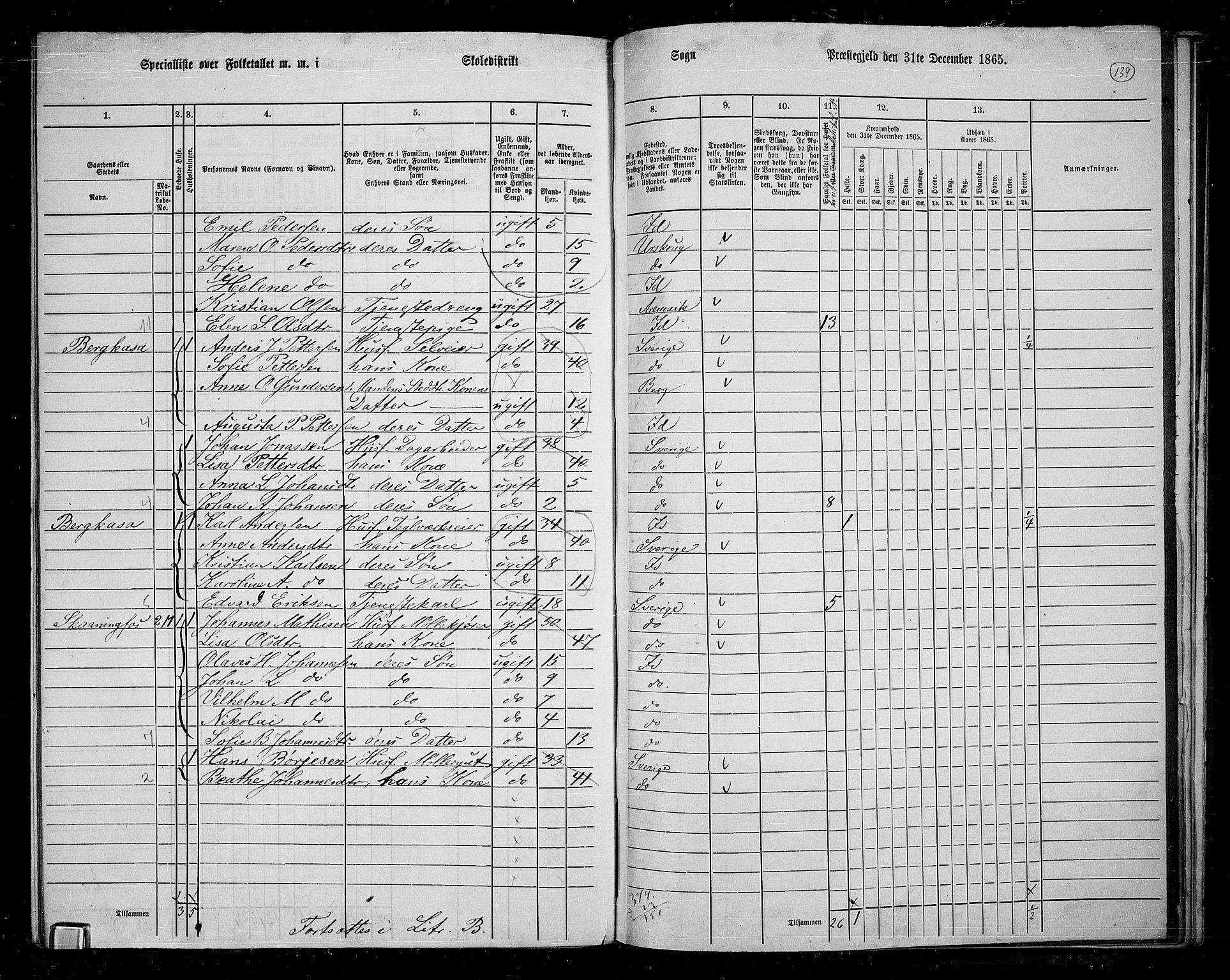 RA, 1865 census for Idd, 1865, p. 124