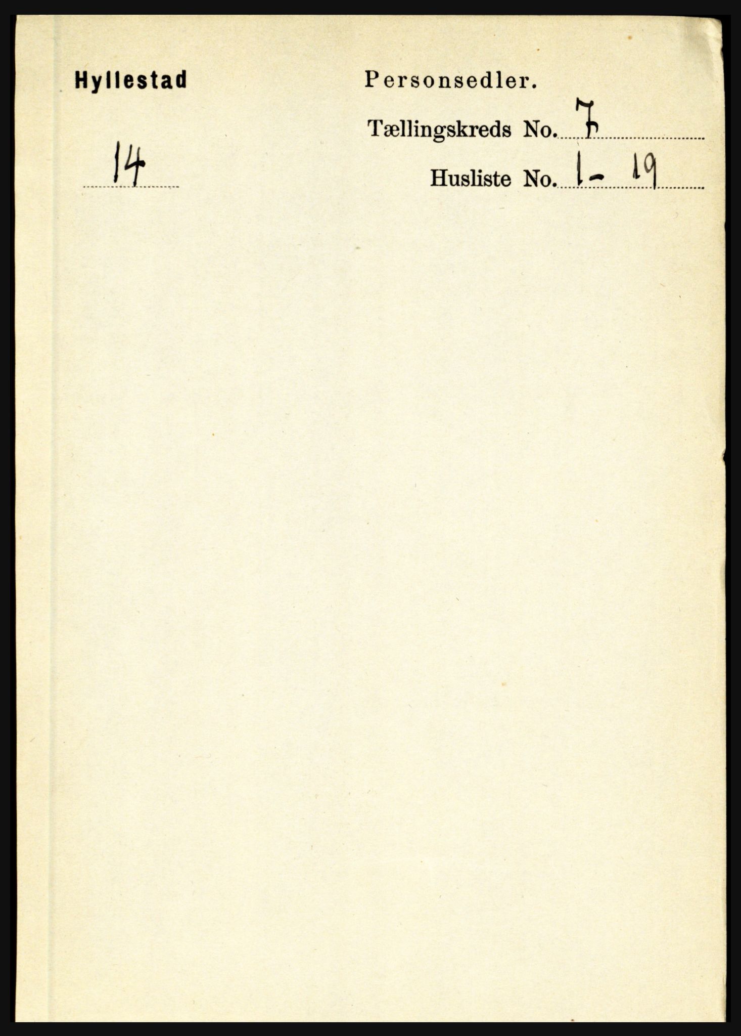 RA, 1891 census for 1413 Hyllestad, 1891, p. 1181