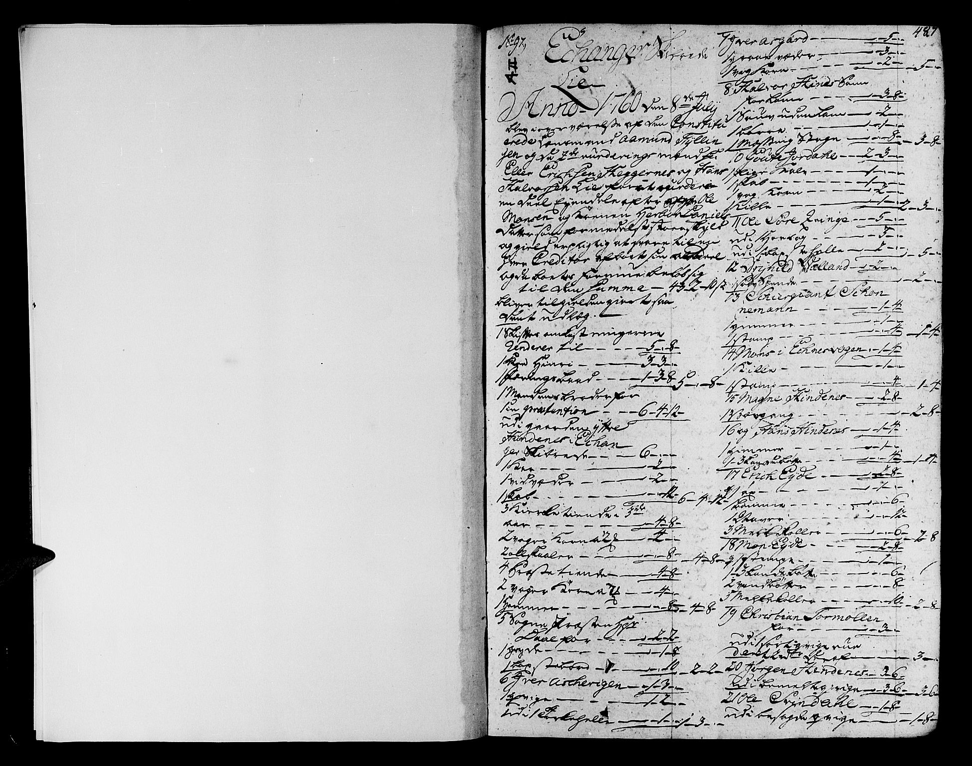 Nordhordland sorenskrivar, SAB/A-2901/1/H/Ha/L0004b: Skifteprotokollar Nordhordland , 1760-1763, p. 487b-488a