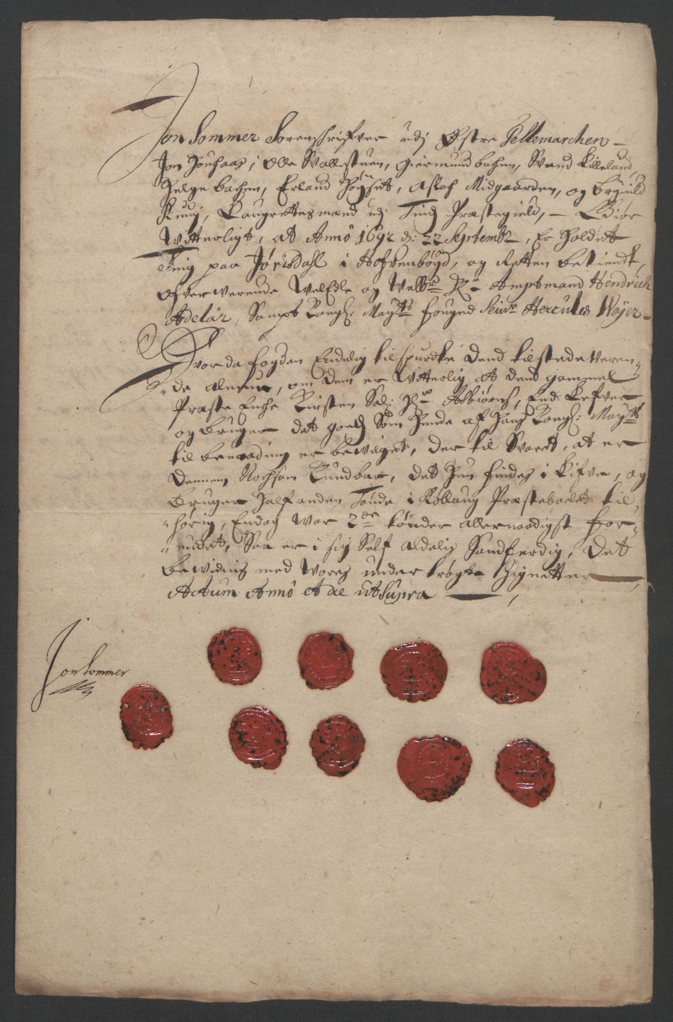 Rentekammeret inntil 1814, Reviderte regnskaper, Fogderegnskap, AV/RA-EA-4092/R35/L2091: Fogderegnskap Øvre og Nedre Telemark, 1690-1693, p. 172