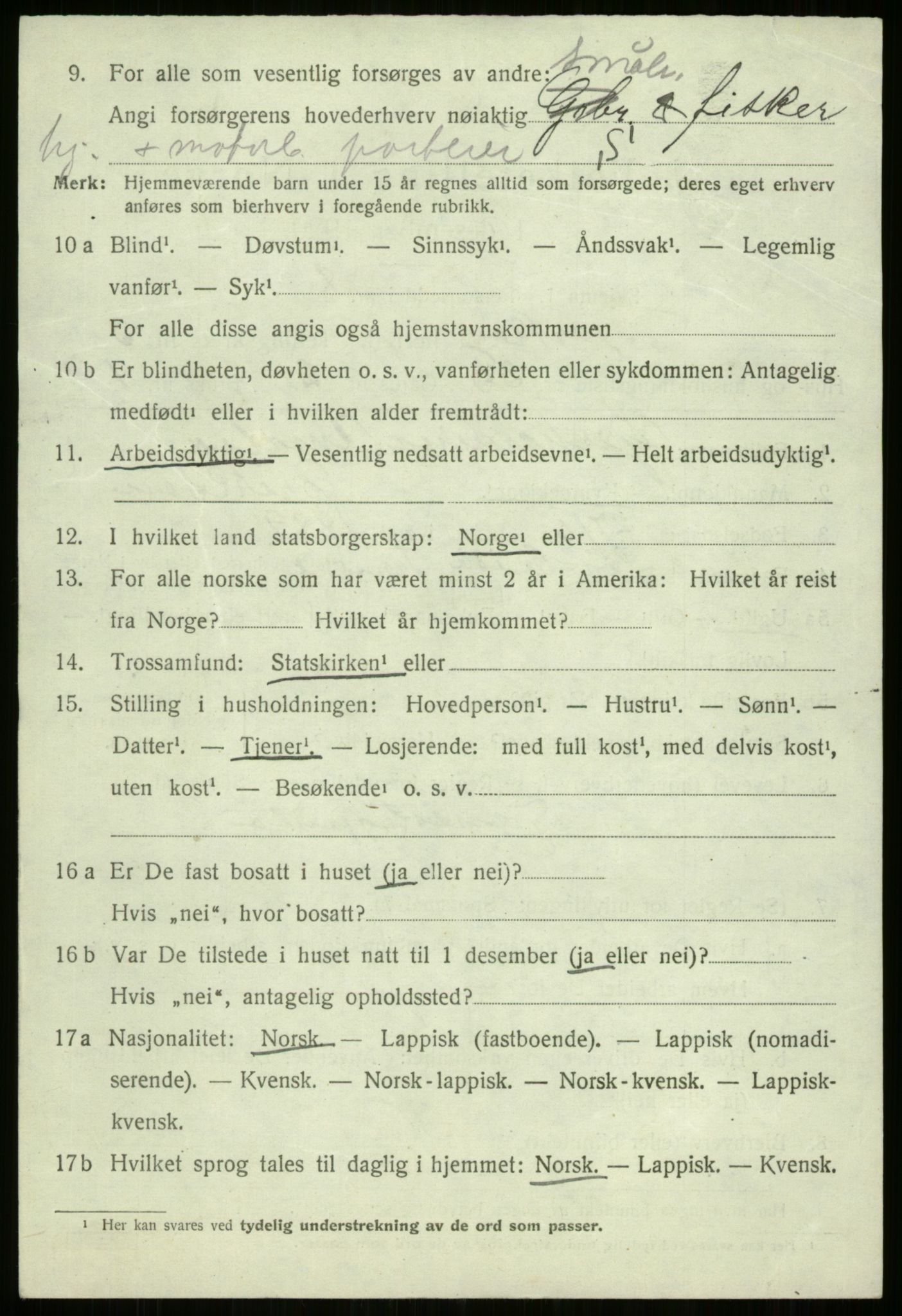 SATØ, 1920 census for Bjarkøy, 1920, p. 2674