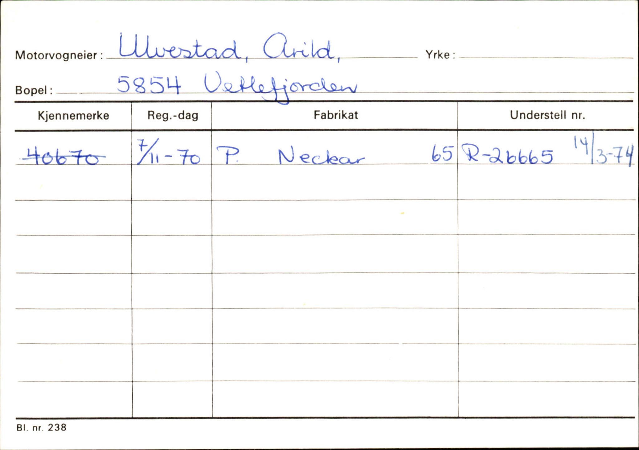 Statens vegvesen, Sogn og Fjordane vegkontor, AV/SAB-A-5301/4/F/L0132: Eigarregister Askvoll A-Å. Balestrand A-Å, 1945-1975, p. 2489