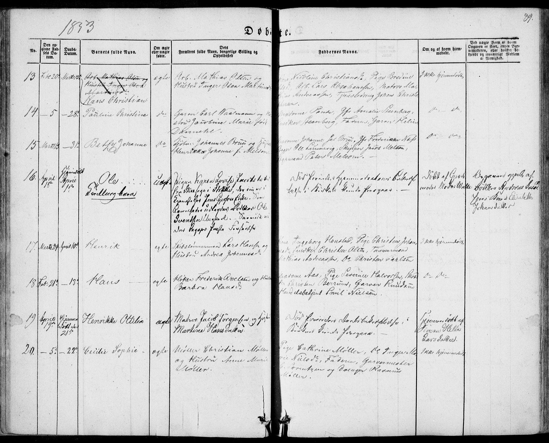Tønsberg kirkebøker, SAKO/A-330/F/Fa/L0007: Parish register (official) no. I 7, 1845-1854, p. 89