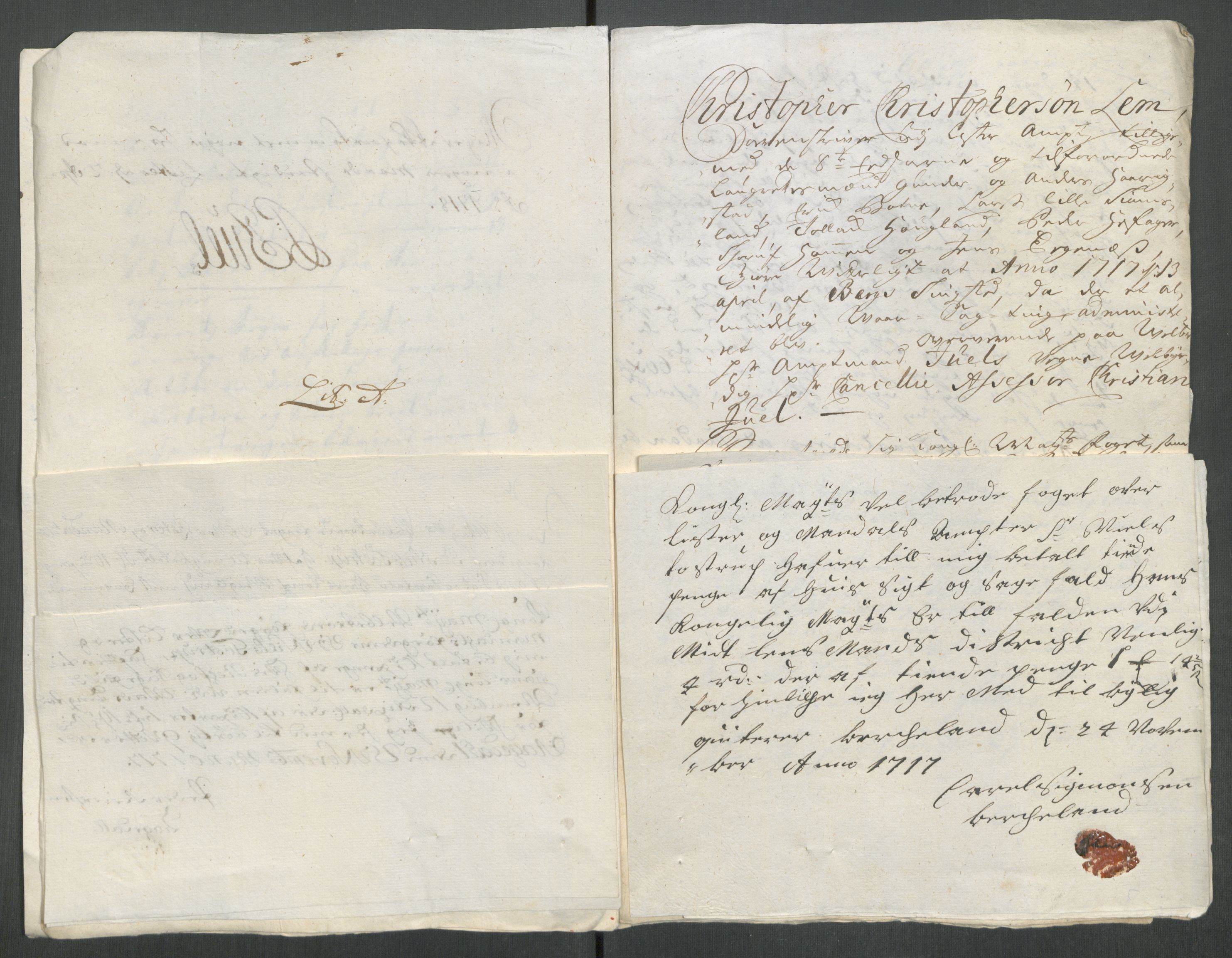 Rentekammeret inntil 1814, Reviderte regnskaper, Fogderegnskap, AV/RA-EA-4092/R43/L2561: Fogderegnskap Lista og Mandal, 1717, p. 199