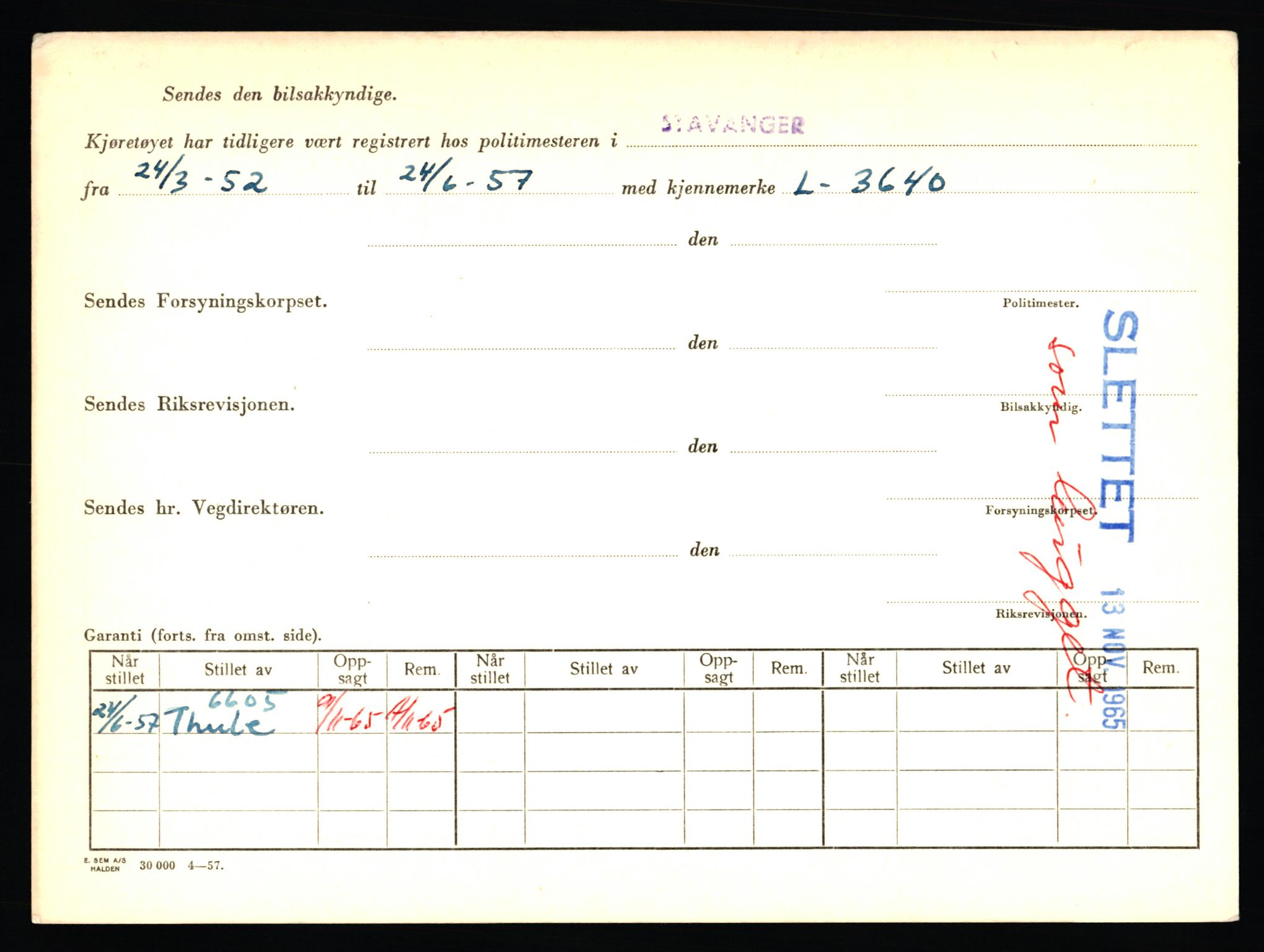 Stavanger trafikkstasjon, AV/SAST-A-101942/0/F/L0026: L-14000 - L-14599, 1930-1971, p. 40