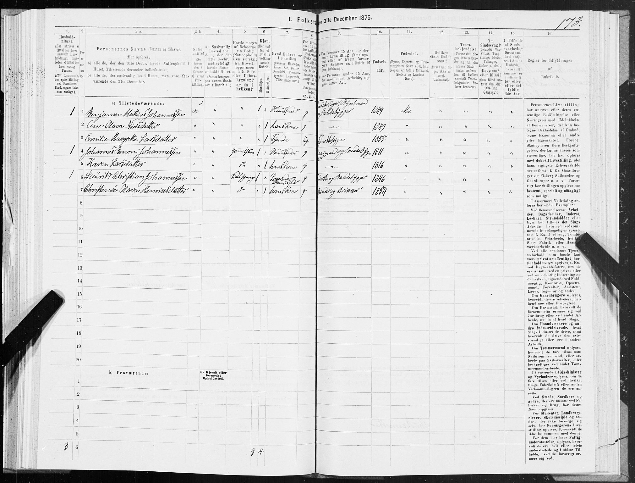 SAT, 1875 census for 1833P Mo, 1875, p. 1173