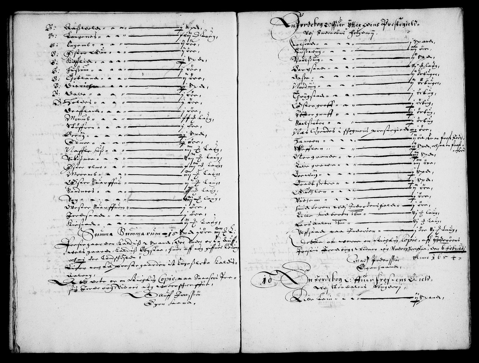 Rentekammeret inntil 1814, Realistisk ordnet avdeling, AV/RA-EA-4070/Fc/Fca/L0004/0003: [Ca IV]  Trondheim stift / "Stichtens Bog", 1654