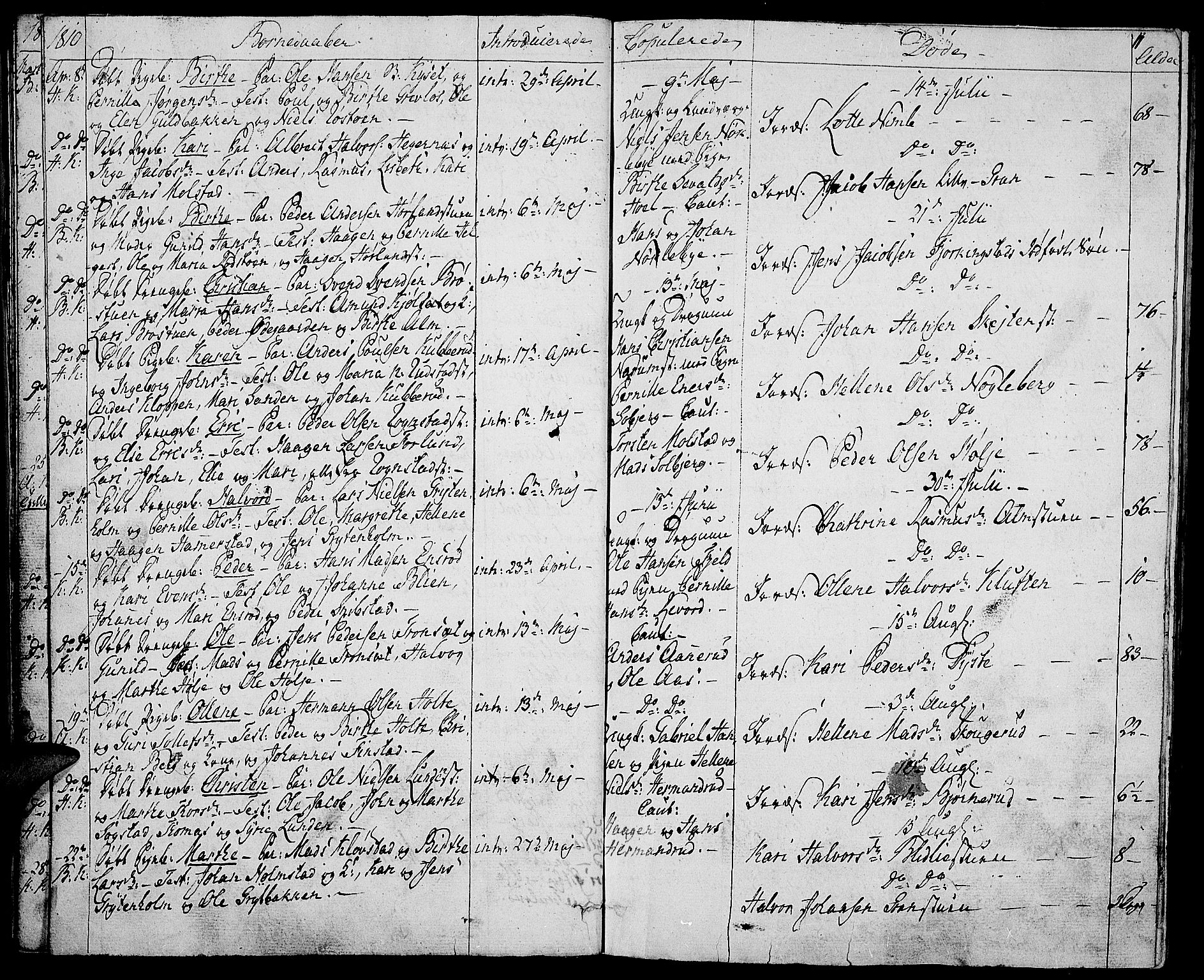 Toten prestekontor, SAH/PREST-102/H/Ha/Haa/L0008: Parish register (official) no. 8, 1809-1814, p. 11
