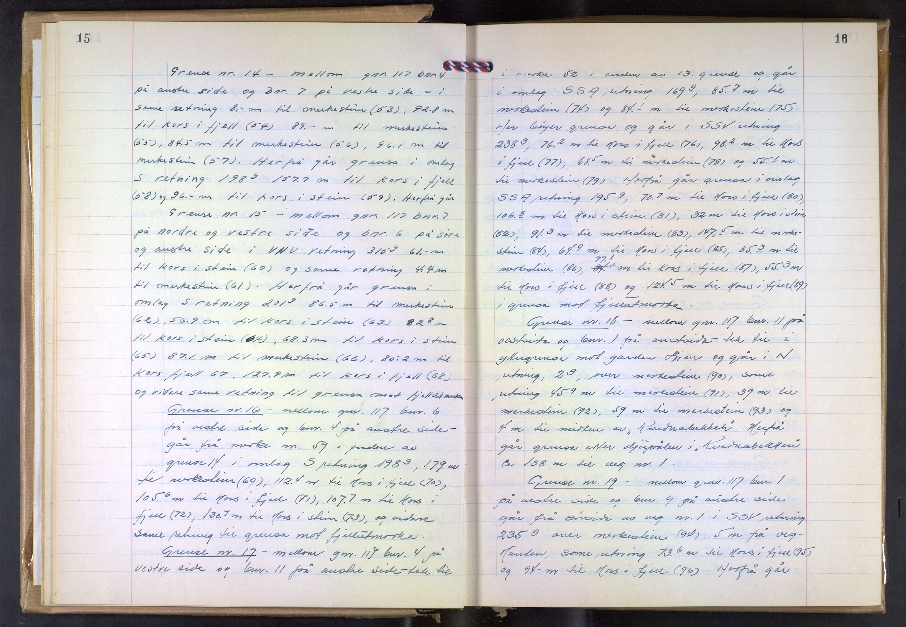 Hordaland jordskiftedøme - VII Indre Sunnhordland jordskiftedistrikt, AV/SAB-A-7401/A/Aa/L0031: Forhandlingsprotokoll, 1960-1967, p. 15-16