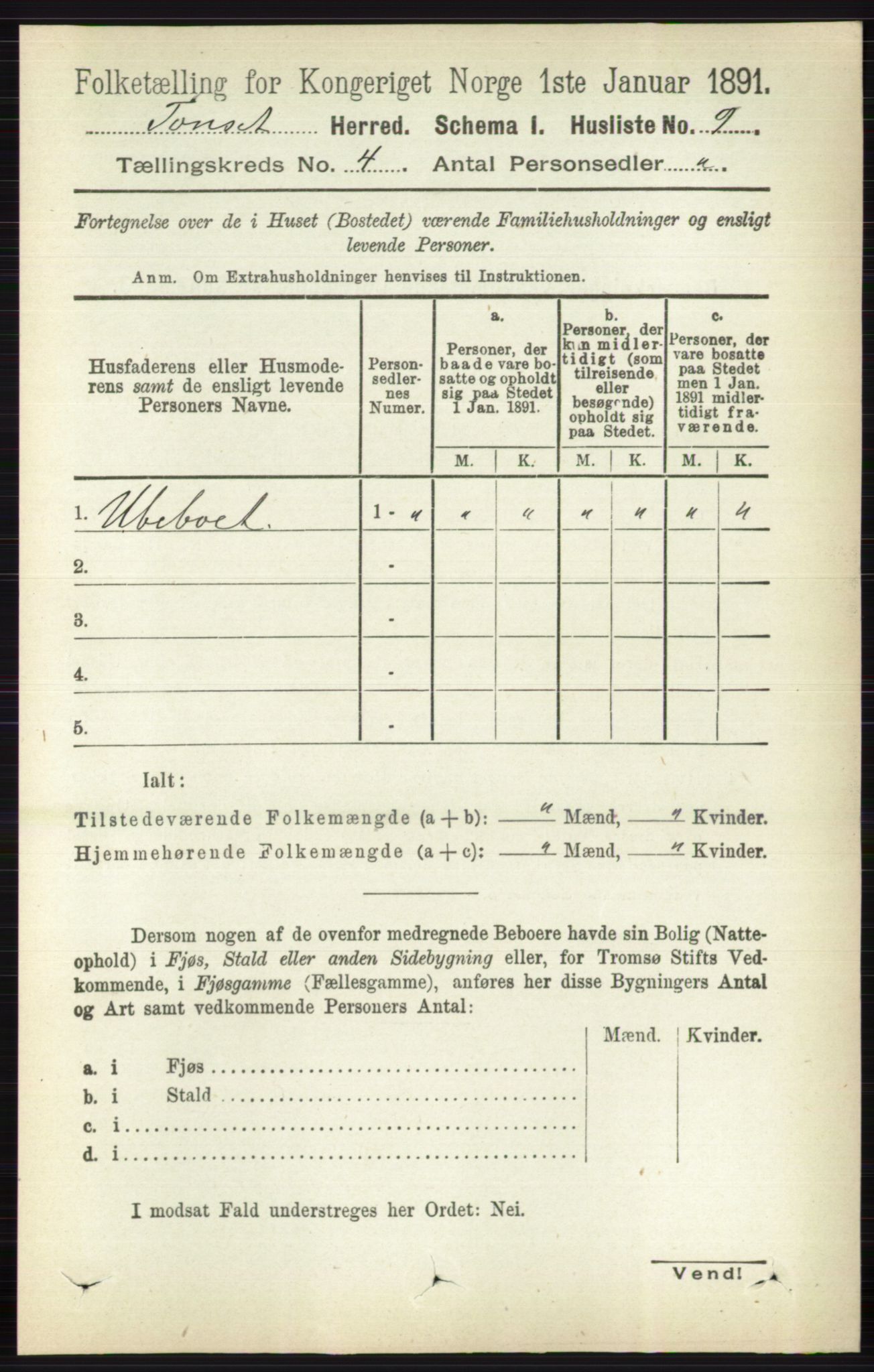 RA, 1891 census for 0437 Tynset, 1891, p. 739