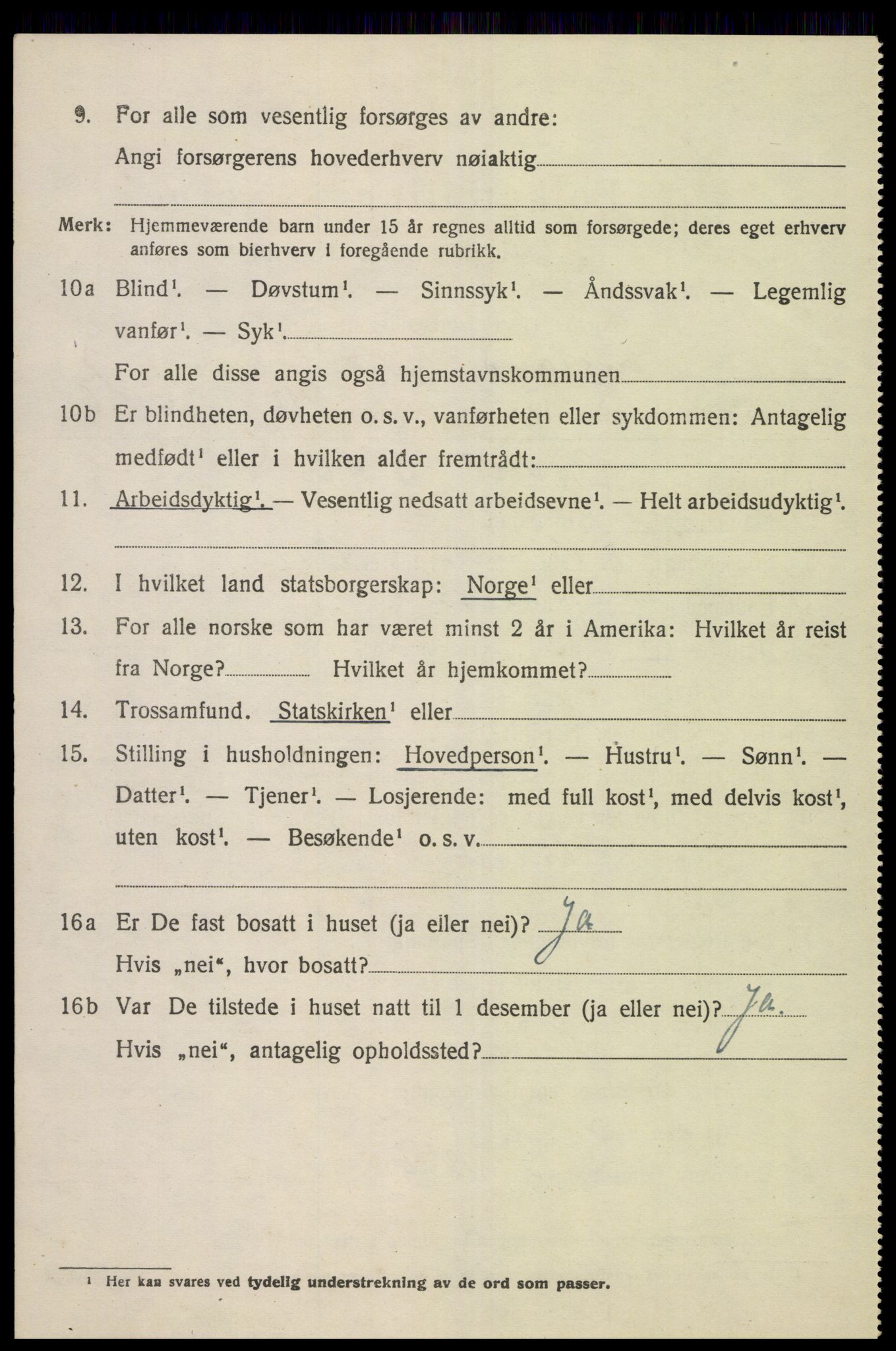 SAK, 1920 census for Finsland, 1920, p. 1171