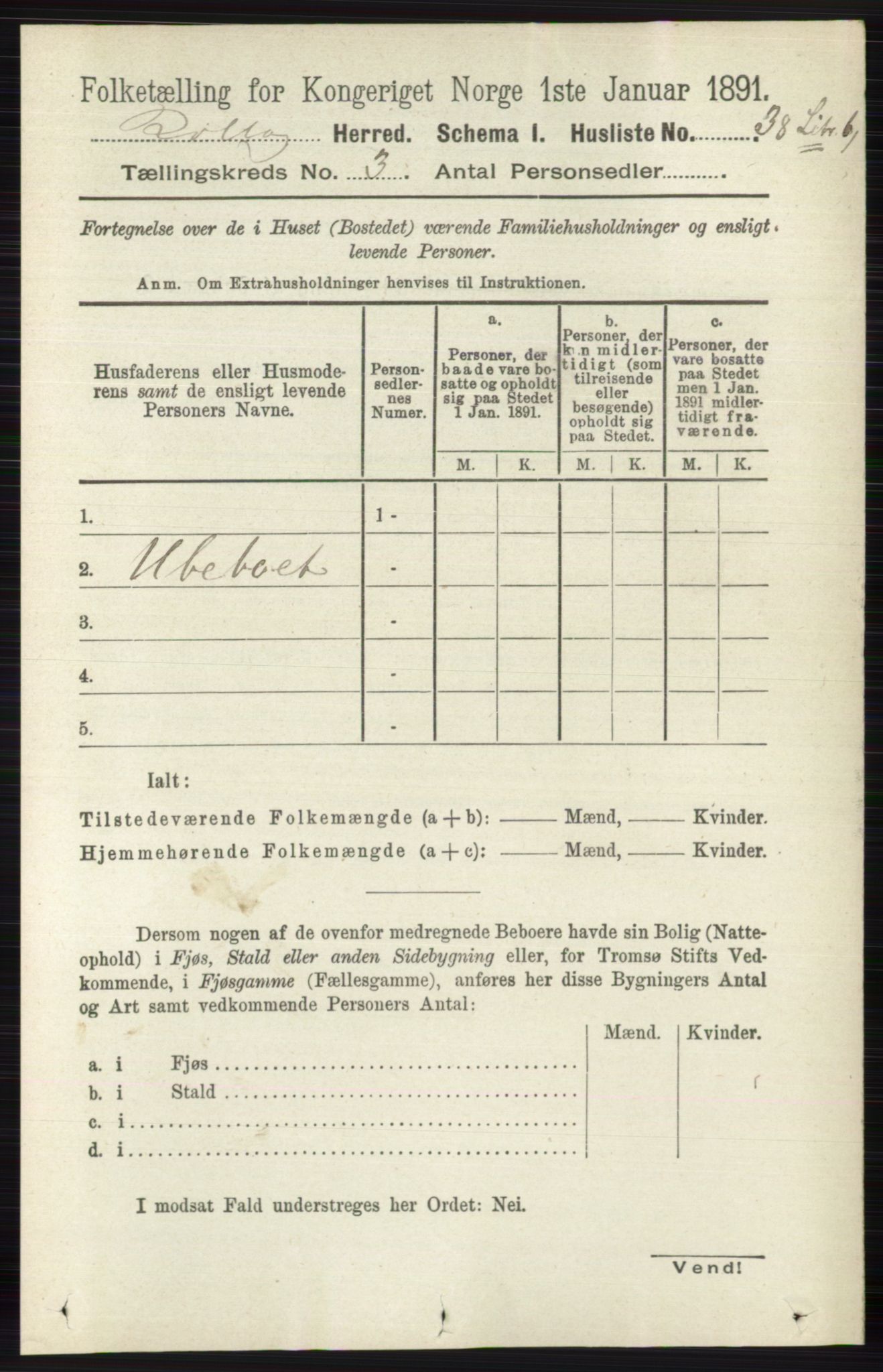 RA, 1891 census for 0632 Rollag, 1891, p. 903