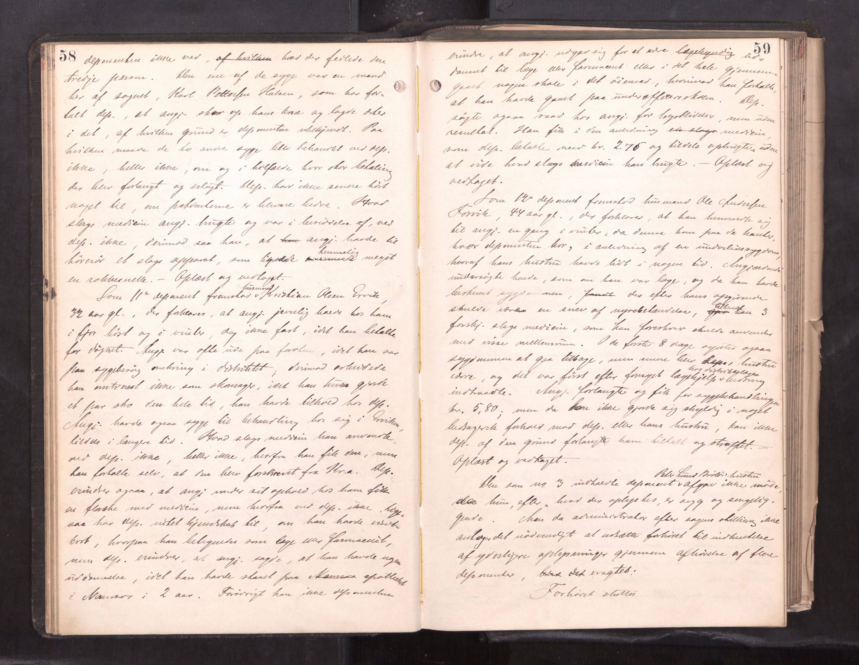 Søndre Helgeland sorenskriveri, AV/SAT-A-4575/1/1/1B/1Ba/L0018: ekstrarettsprotokoll, 1889-1893, p. 58-59