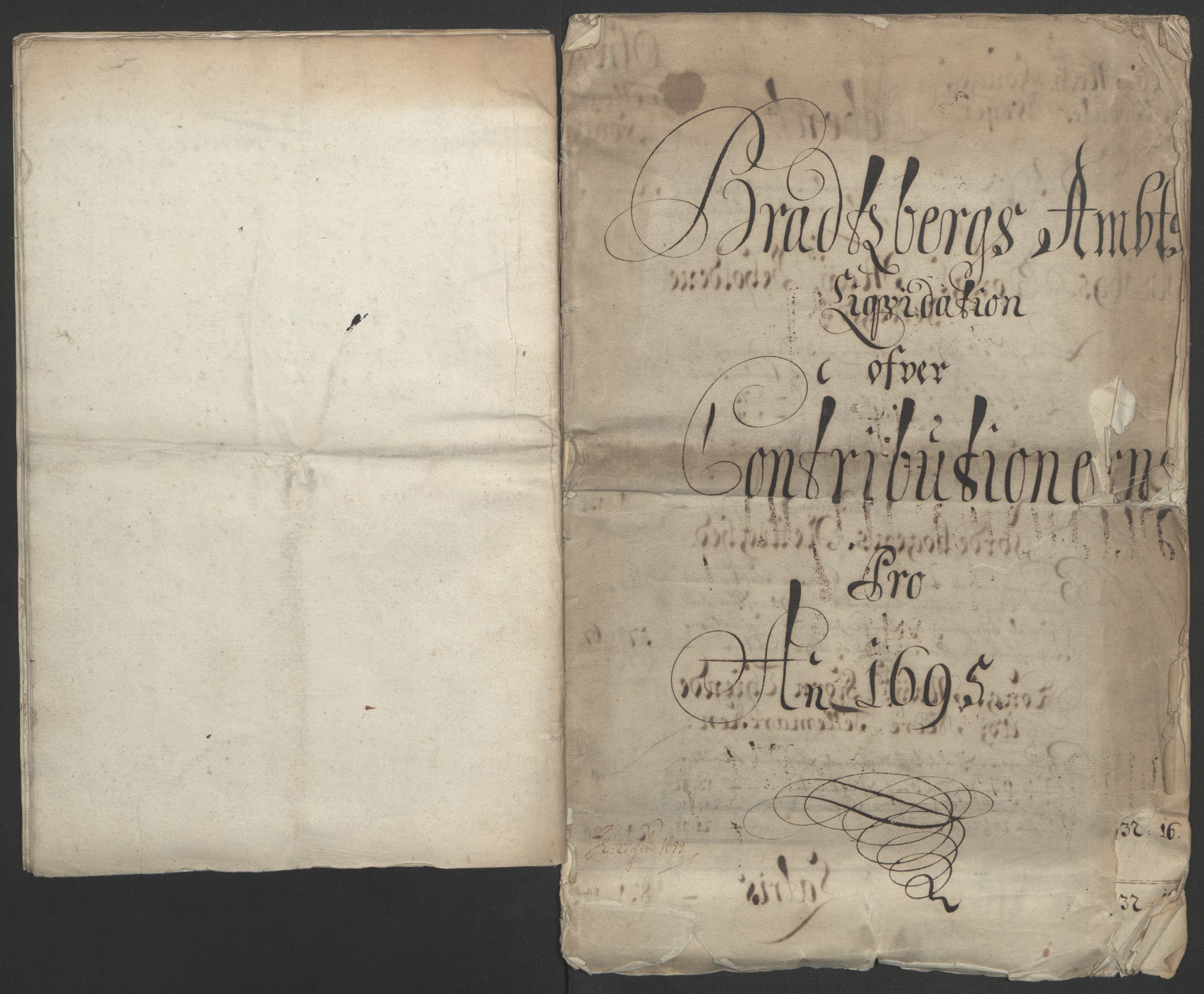 Rentekammeret inntil 1814, Reviderte regnskaper, Fogderegnskap, RA/EA-4092/R36/L2093: Fogderegnskap Øvre og Nedre Telemark og Bamble, 1695, p. 26