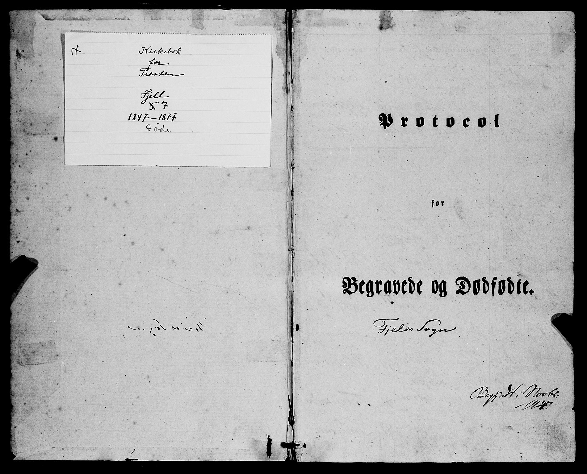 Fjell sokneprestembete, SAB/A-75301/H/Haa: Parish register (official) no. A 7, 1847-1877, p. 1