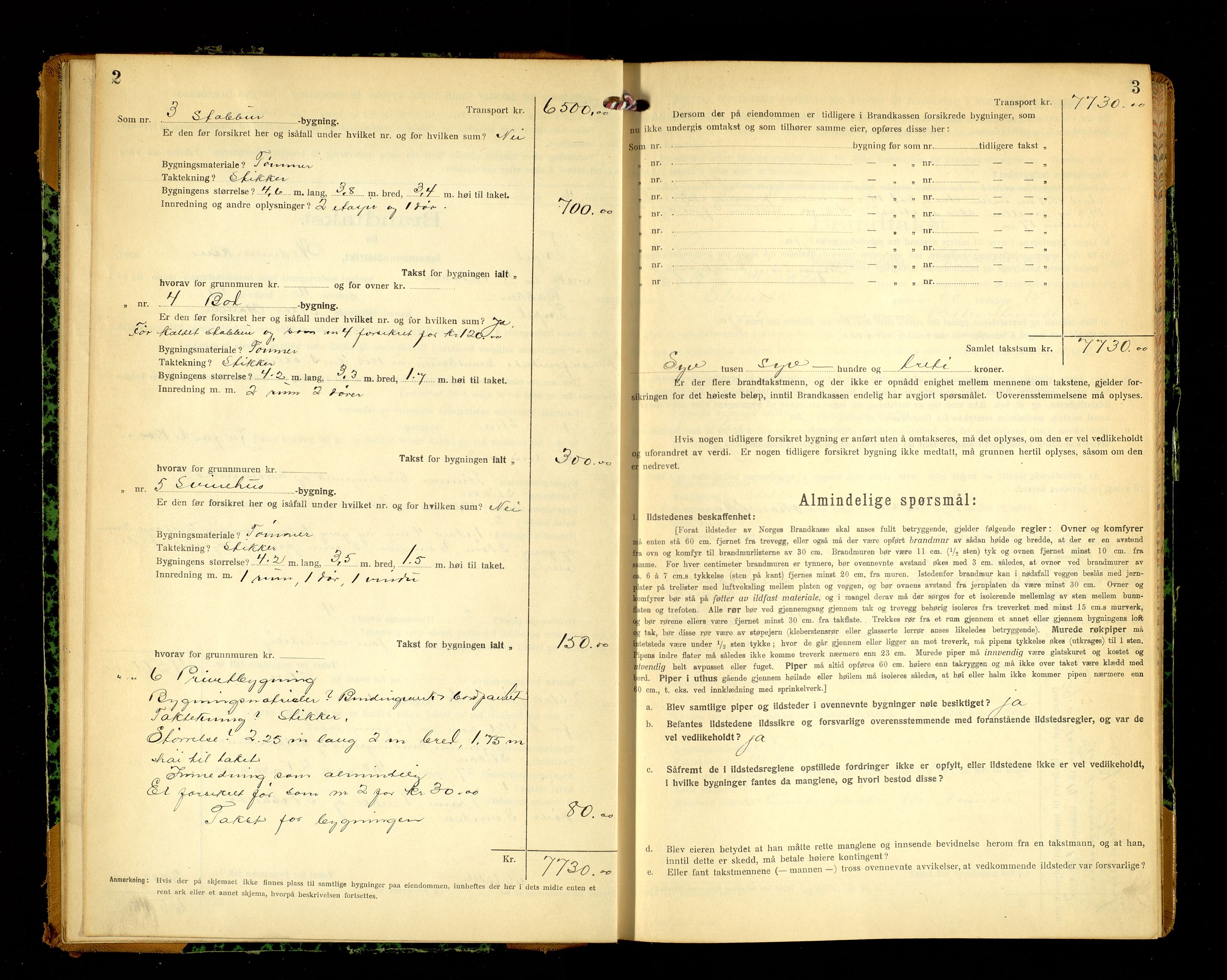 Norges Brannkasse, Trysil, AV/SAH-NBRANT-021/F/L0018: Branntakstprotokoll, 1919-1922