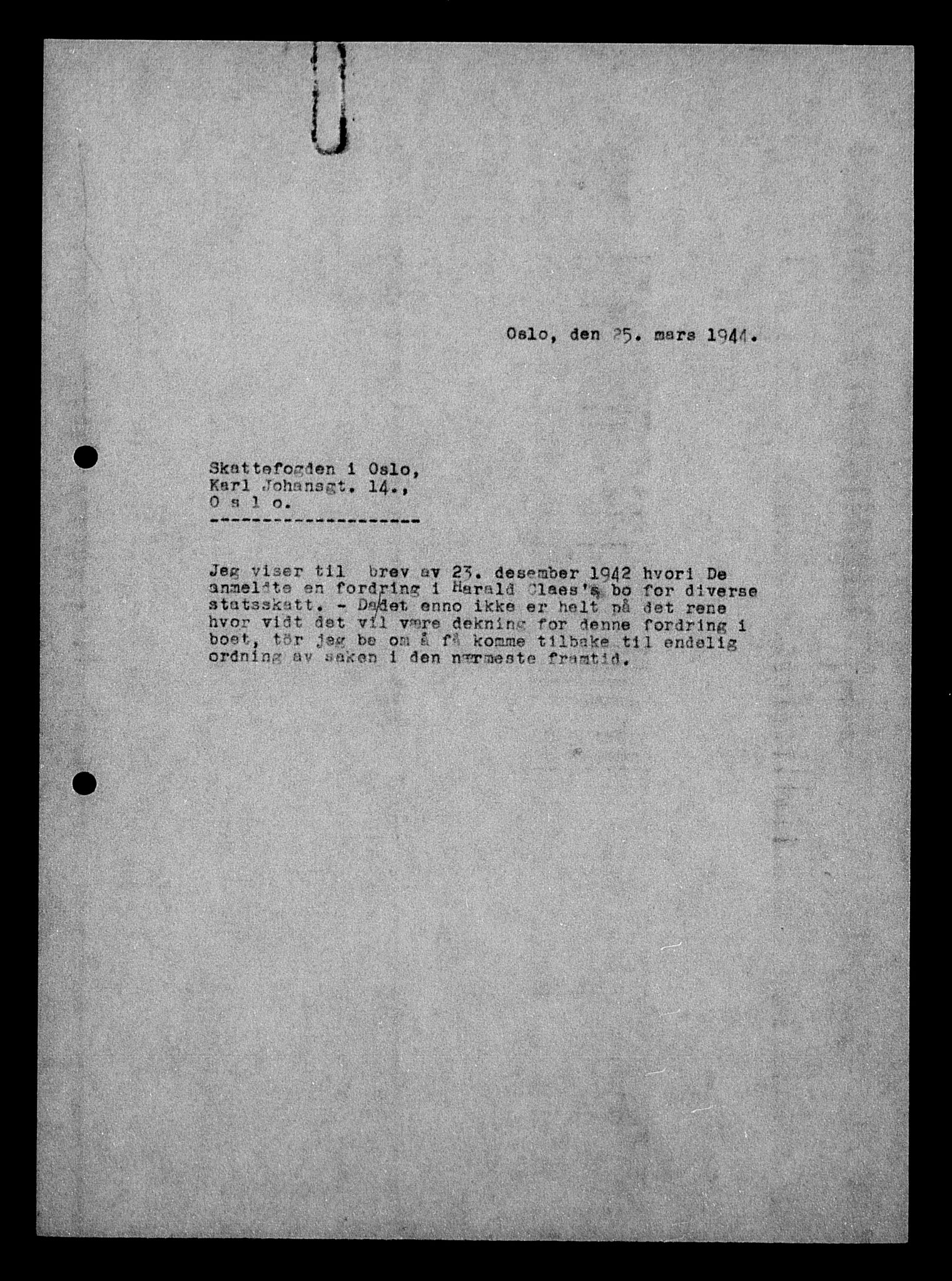 Justisdepartementet, Tilbakeføringskontoret for inndratte formuer, AV/RA-S-1564/H/Hc/Hcc/L0928: --, 1945-1947, p. 326