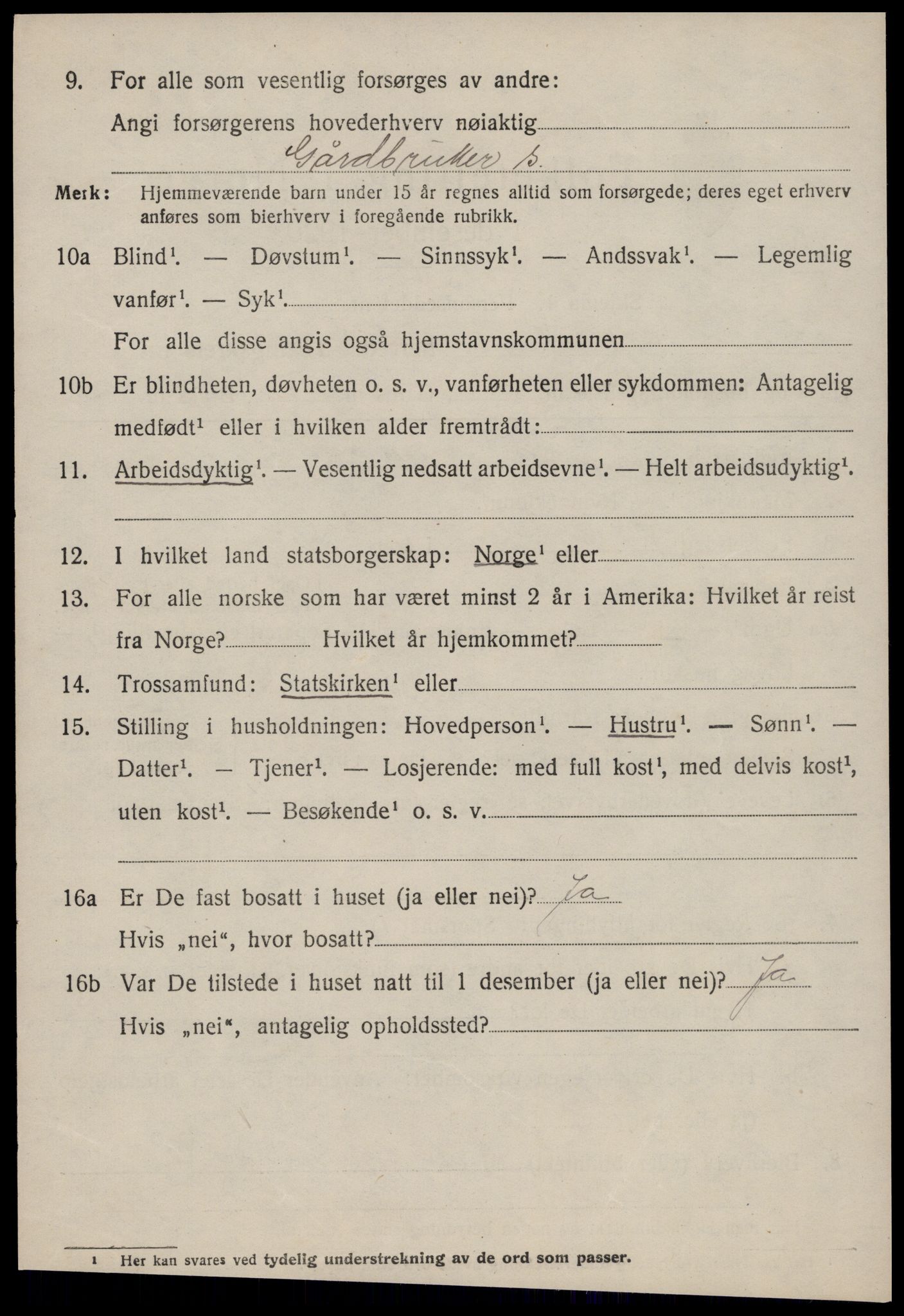 SAT, 1920 census for Bolsøy, 1920, p. 11274