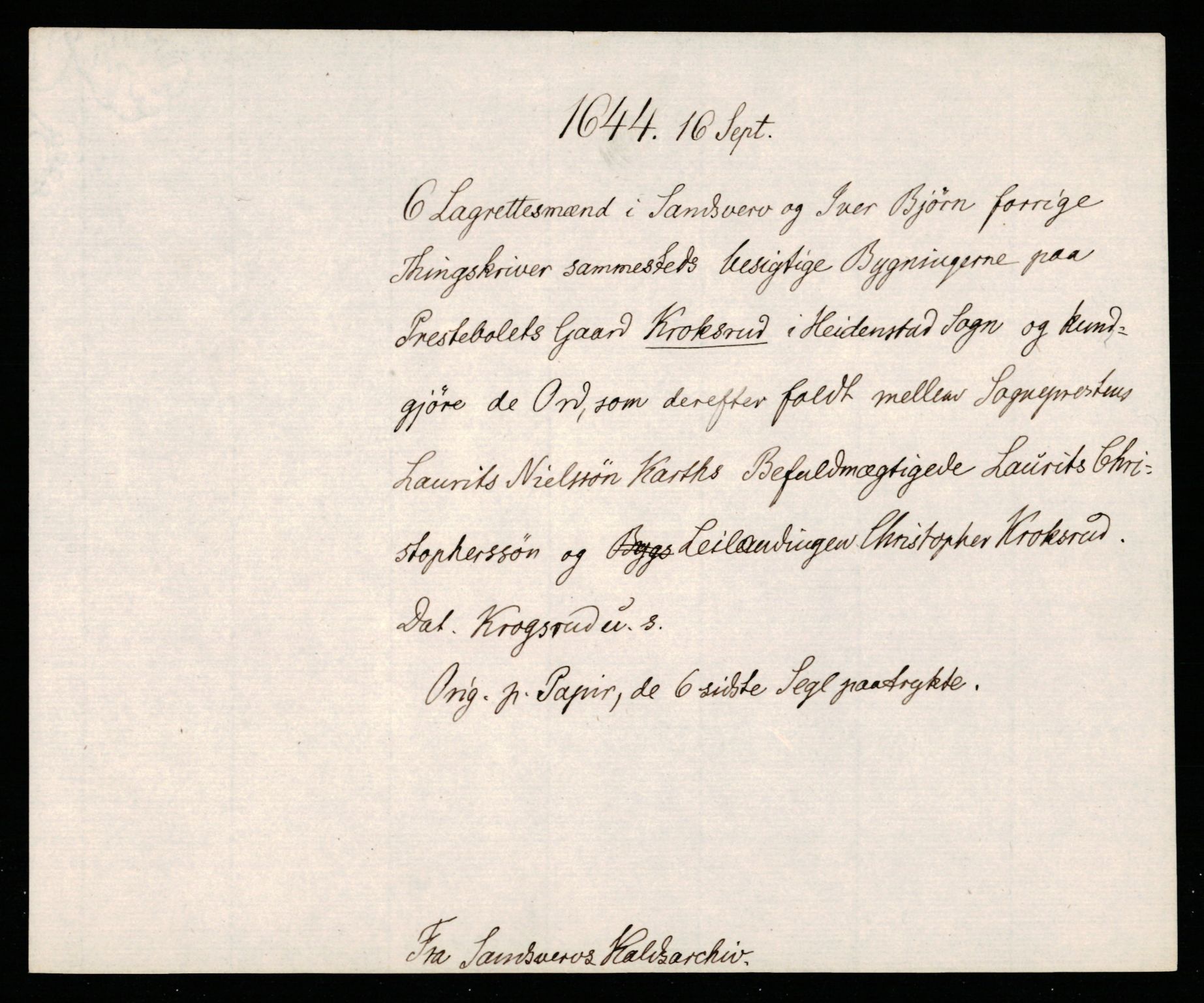 Riksarkivets diplomsamling, AV/RA-EA-5965/F35/F35b/L0008: Riksarkivets diplomer, seddelregister, 1635-1646, p. 651