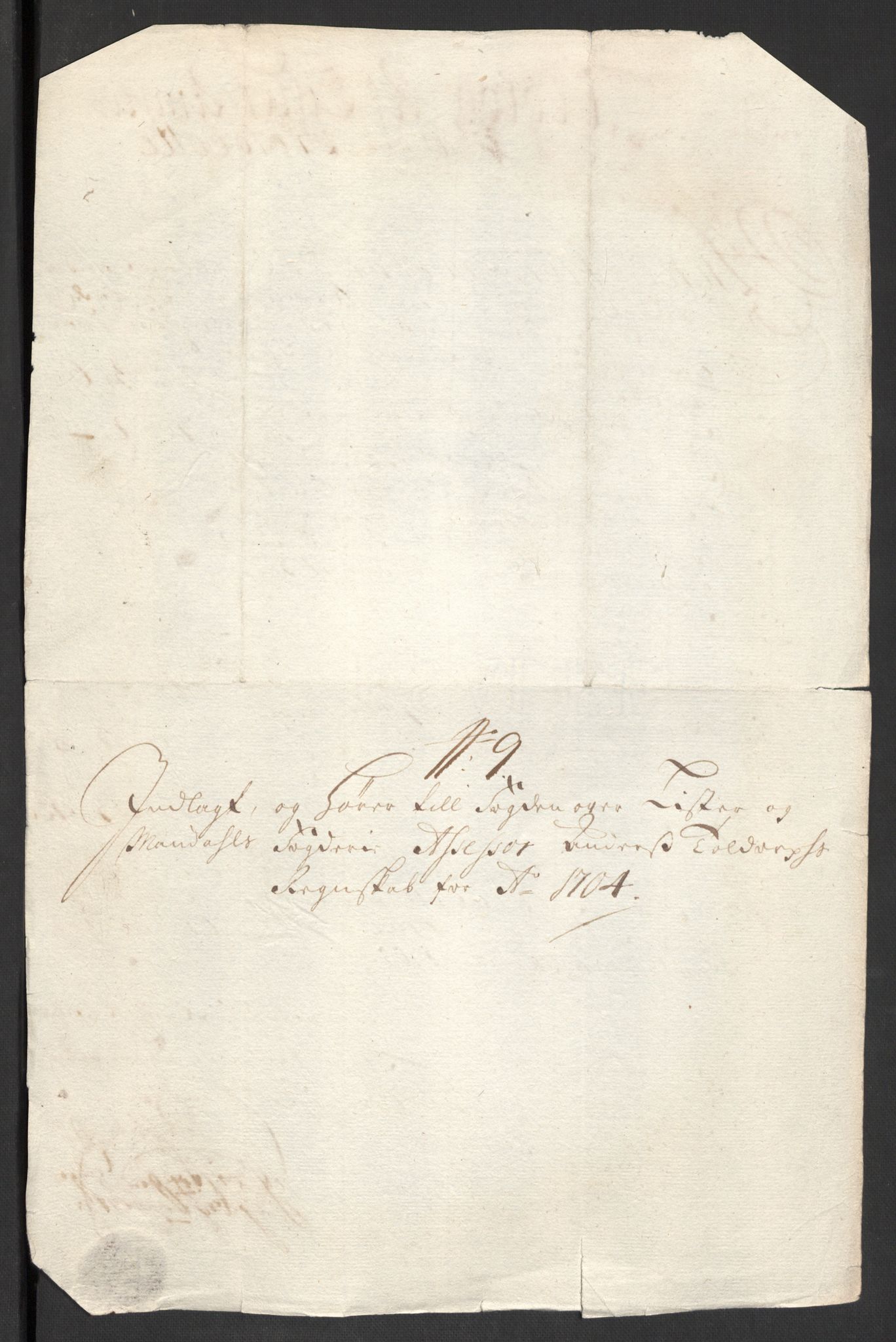 Rentekammeret inntil 1814, Reviderte regnskaper, Fogderegnskap, AV/RA-EA-4092/R43/L2550: Fogderegnskap Lista og Mandal, 1703-1704, p. 263