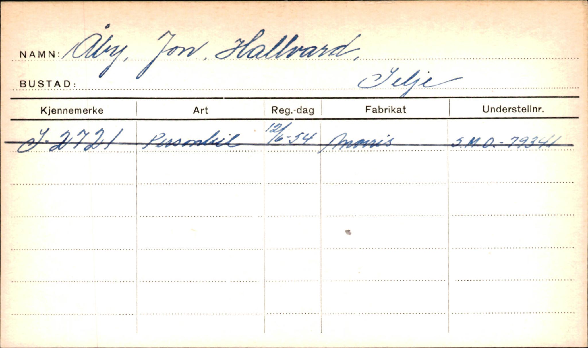 Statens vegvesen, Sogn og Fjordane vegkontor, AV/SAB-A-5301/4/F/L0002: Eigarregister Fjordane til 1.6.1961, 1930-1961, p. 777