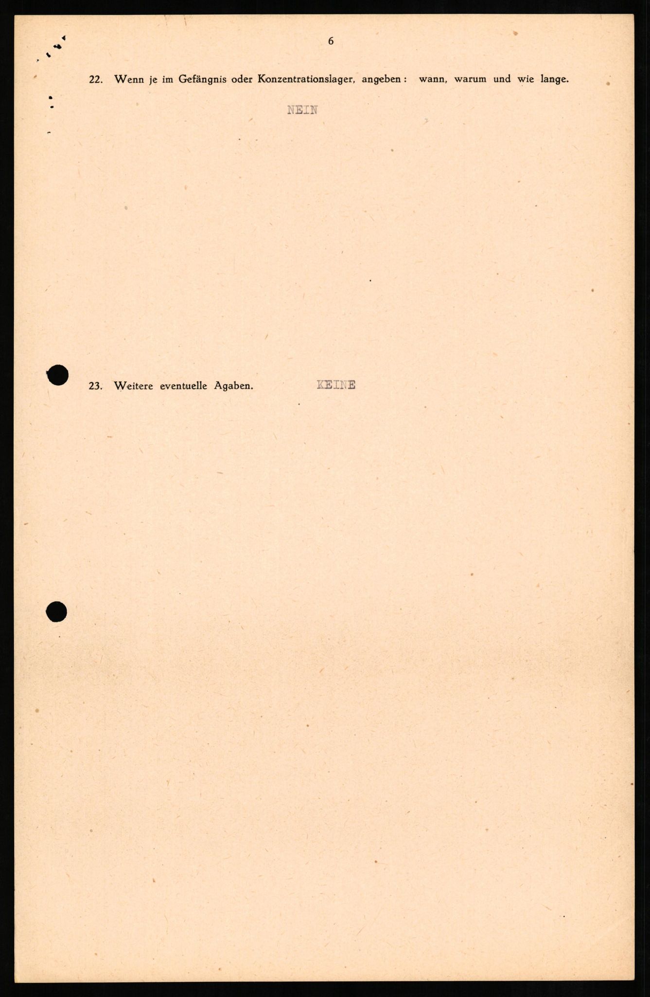 Forsvaret, Forsvarets overkommando II, AV/RA-RAFA-3915/D/Db/L0012: CI Questionaires. Tyske okkupasjonsstyrker i Norge. Tyskere., 1945-1946, p. 78