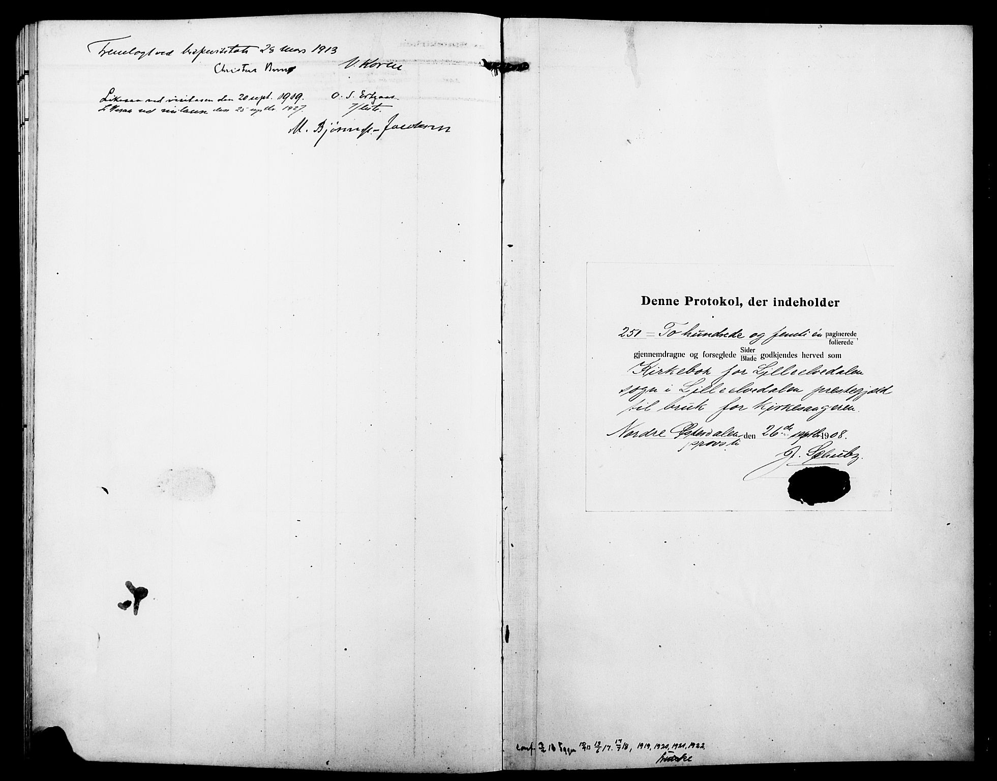 Alvdal prestekontor, SAH/PREST-060/H/Ha/Hab/L0005: Parish register (copy) no. 5, 1908-1923