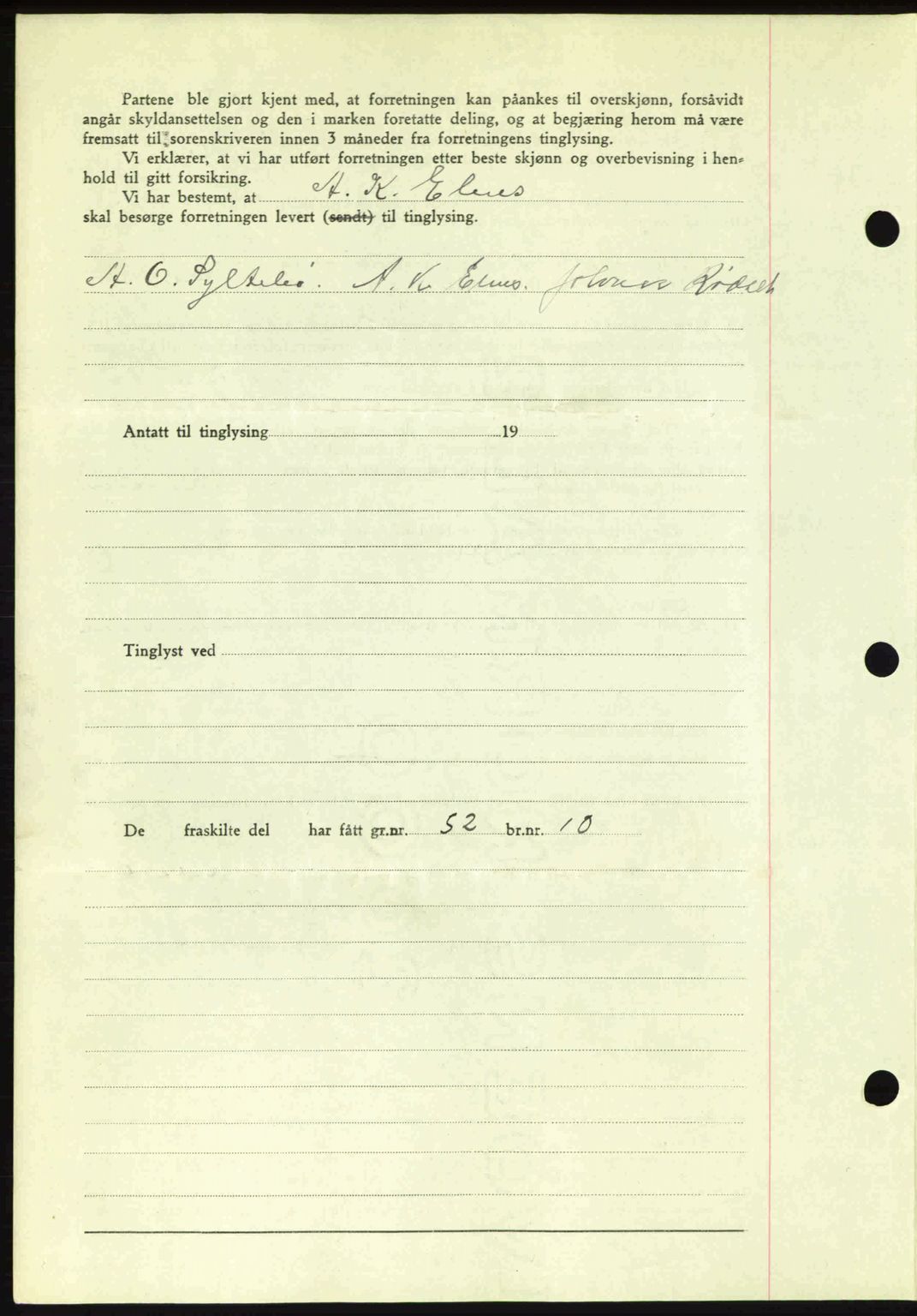 Romsdal sorenskriveri, AV/SAT-A-4149/1/2/2C: Mortgage book no. A14, 1943-1943, Diary no: : 711/1943