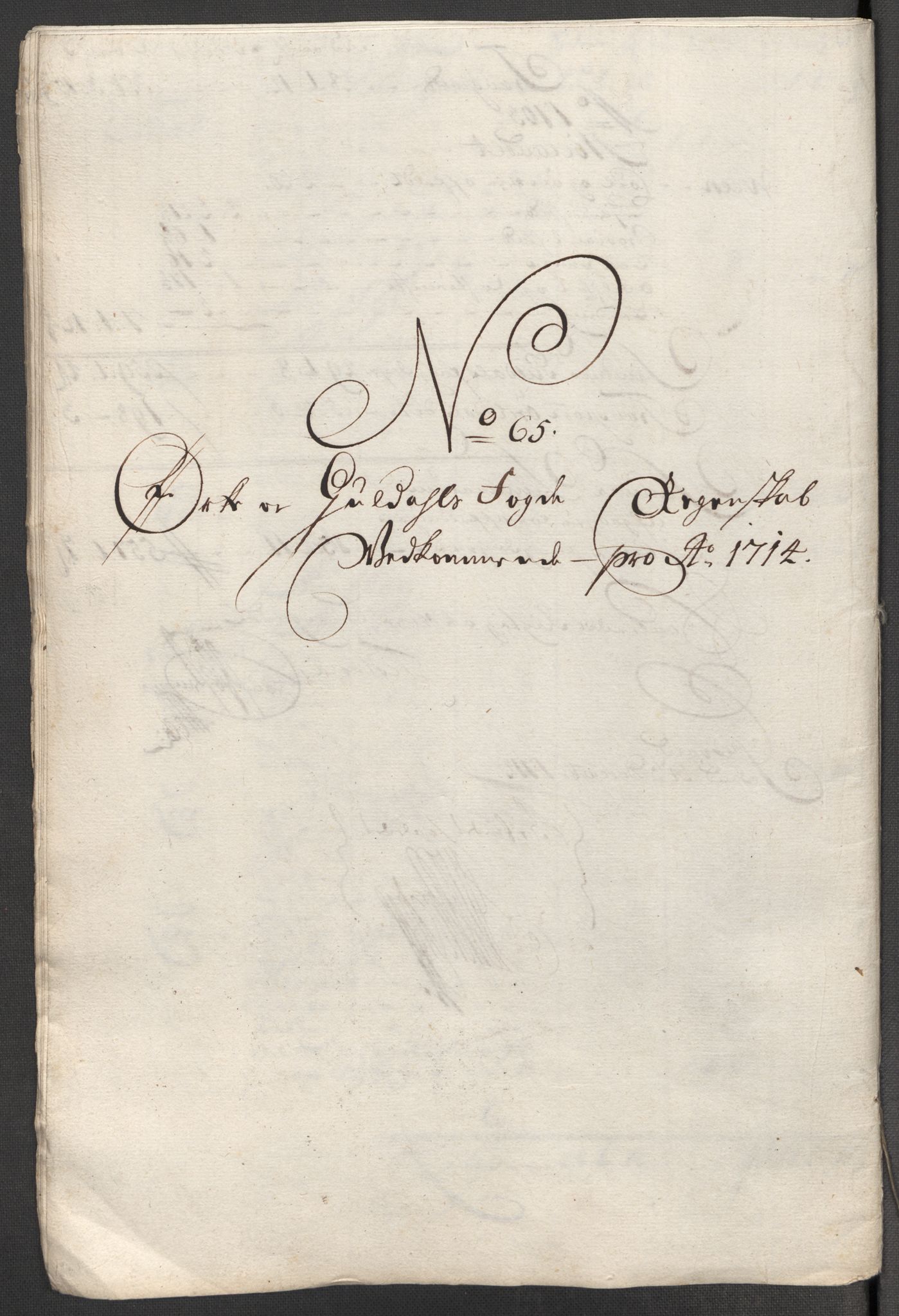 Rentekammeret inntil 1814, Reviderte regnskaper, Fogderegnskap, AV/RA-EA-4092/R60/L3965: Fogderegnskap Orkdal og Gauldal, 1714, p. 445