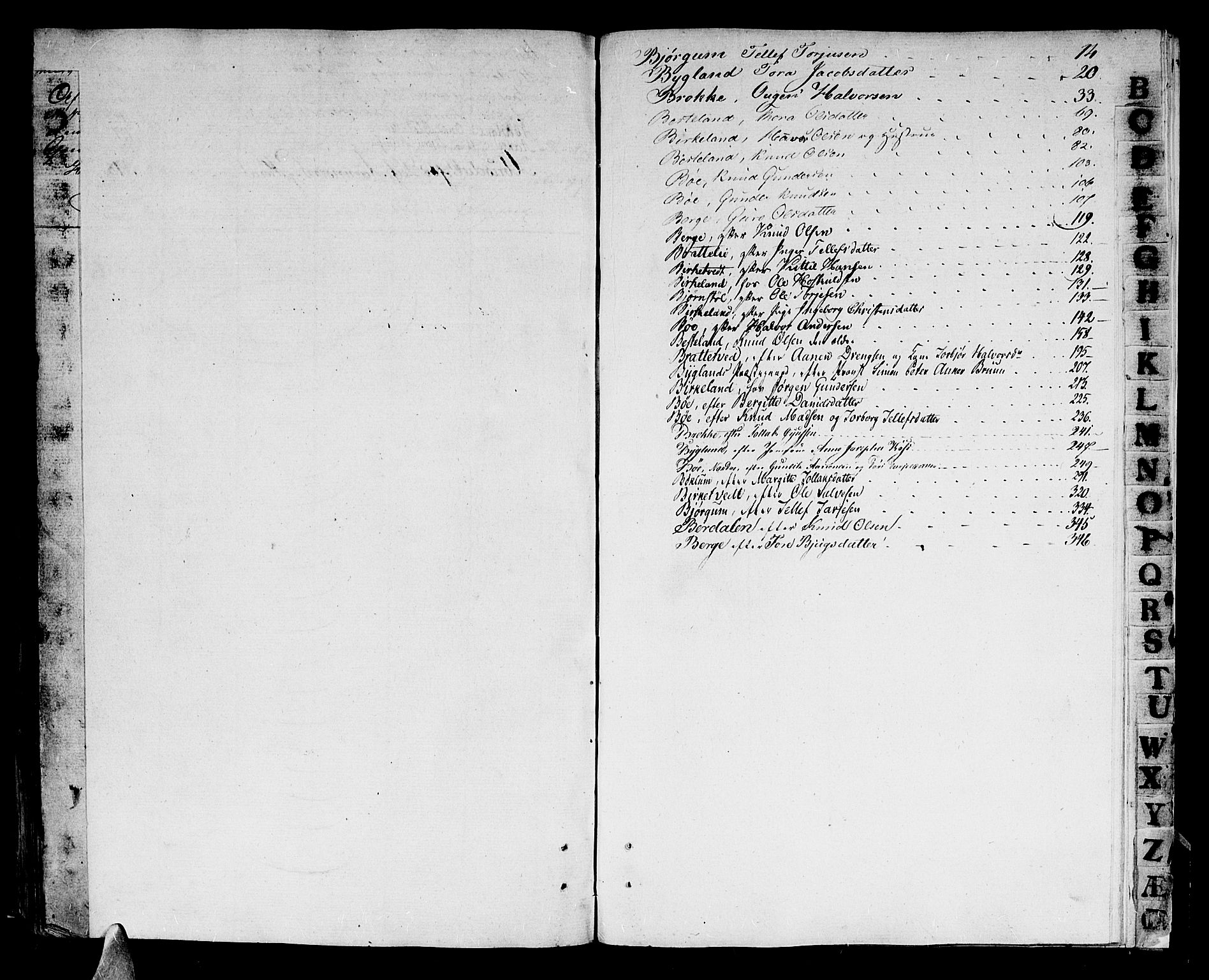 Setesdal sorenskriveri, SAK/1221-0011/H/Hc/L0015: Skifteprotokoll nr 14 med register, 1817-1829