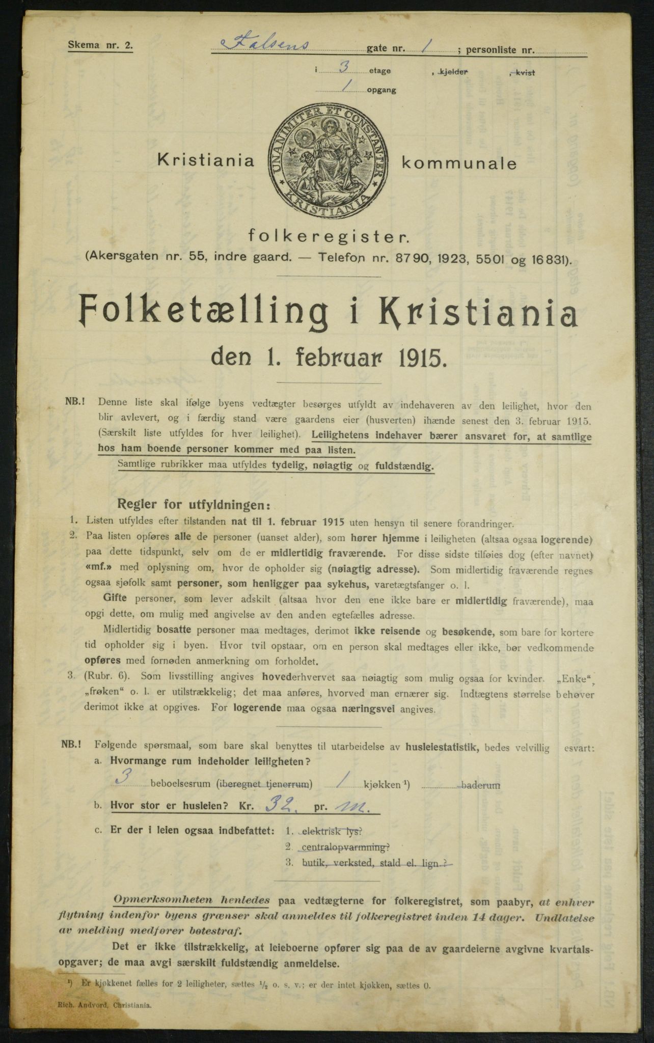 OBA, Municipal Census 1915 for Kristiania, 1915, p. 22822