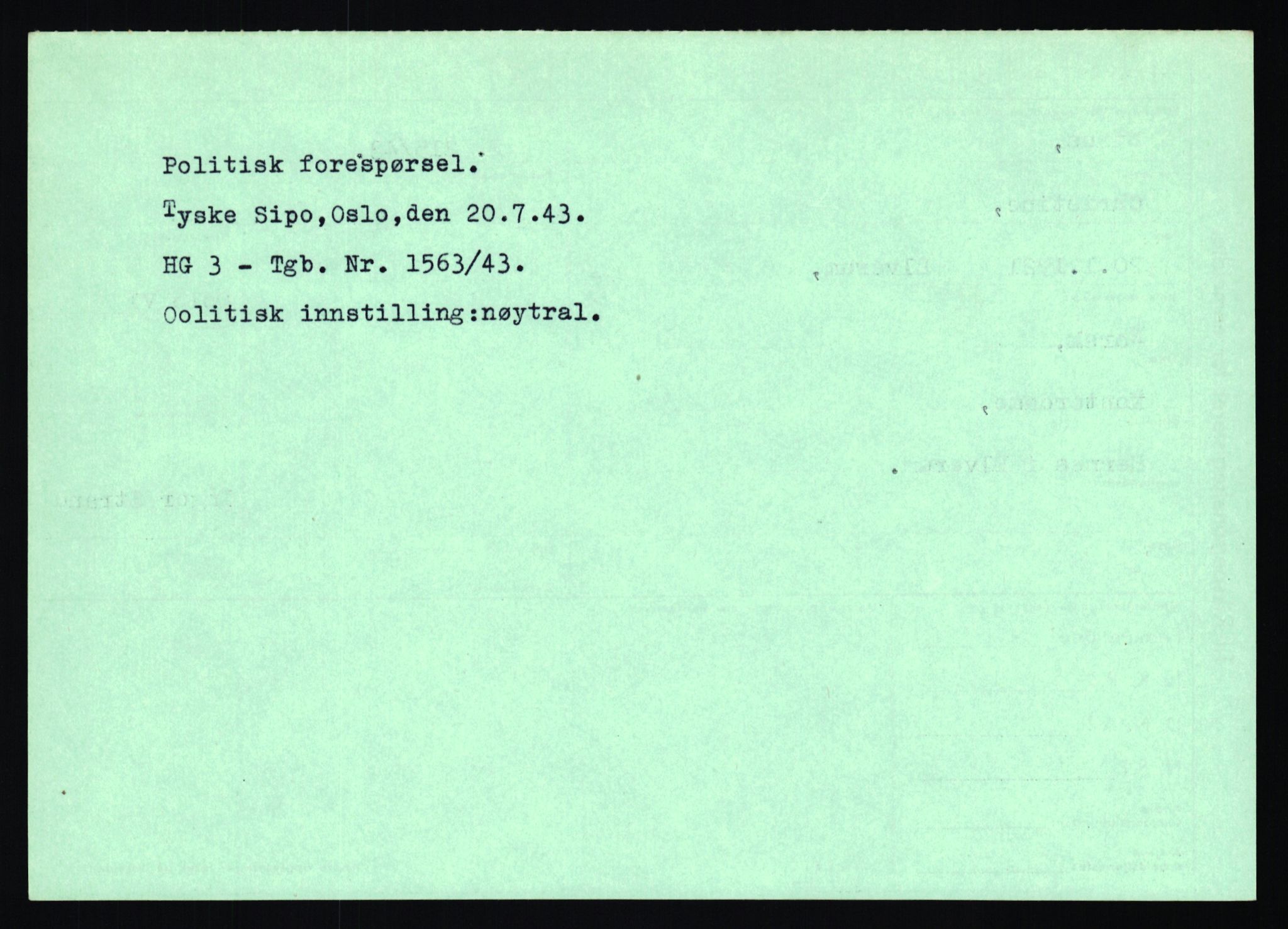 Statspolitiet - Hovedkontoret / Osloavdelingen, AV/RA-S-1329/C/Ca/L0016: Uberg - Øystese, 1943-1945, p. 374