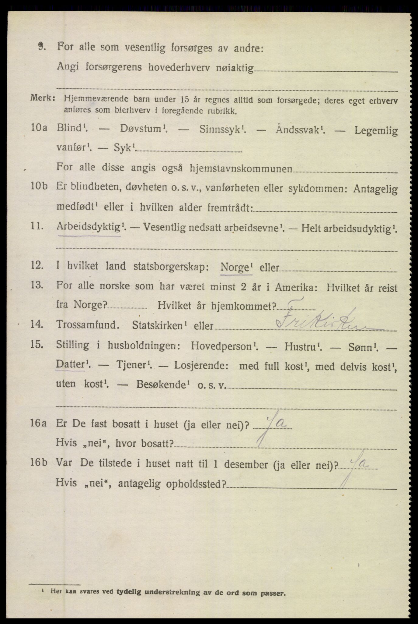 SAK, 1920 census for Øyestad, 1920, p. 10099