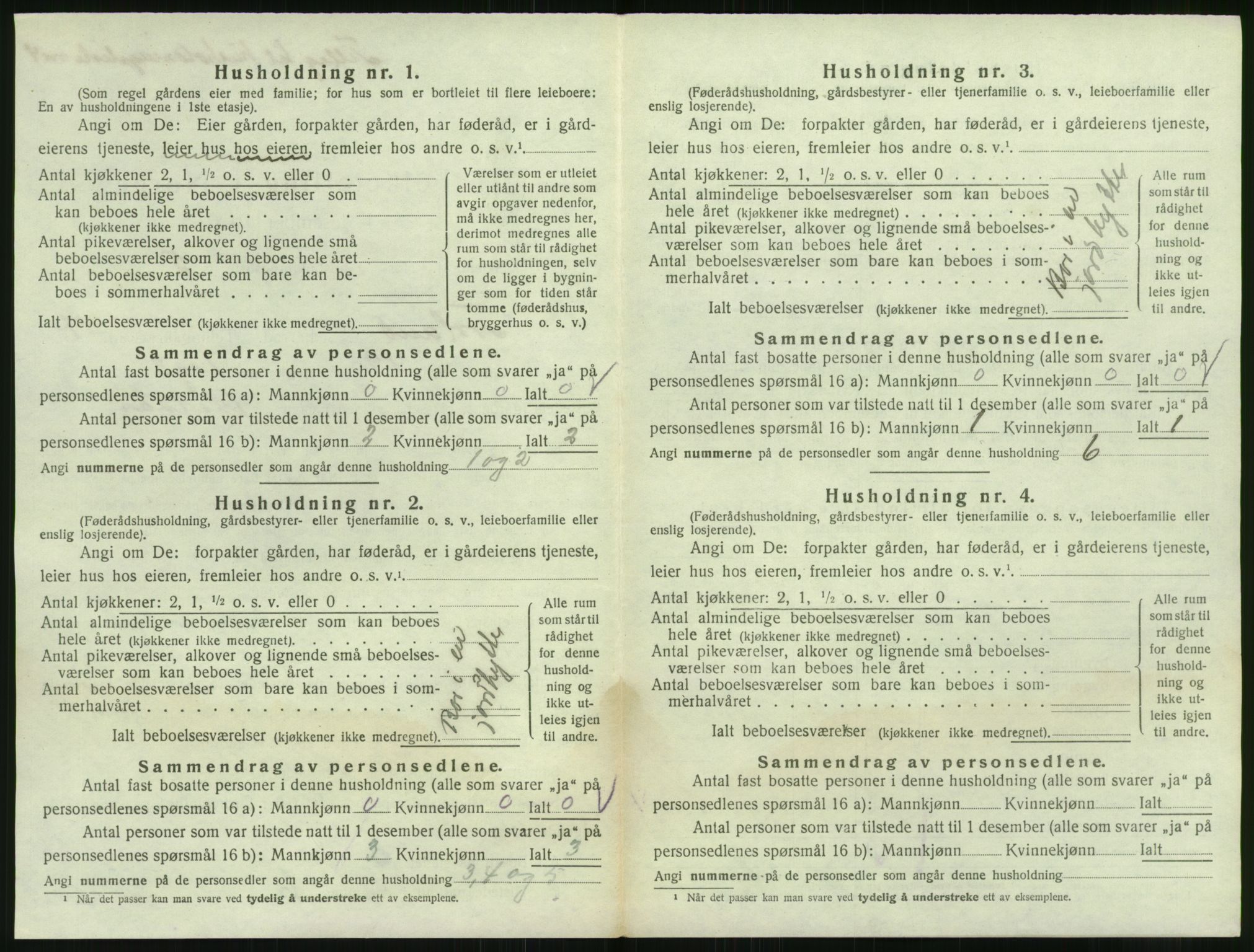 SAK, 1920 census for Froland, 1920, p. 646