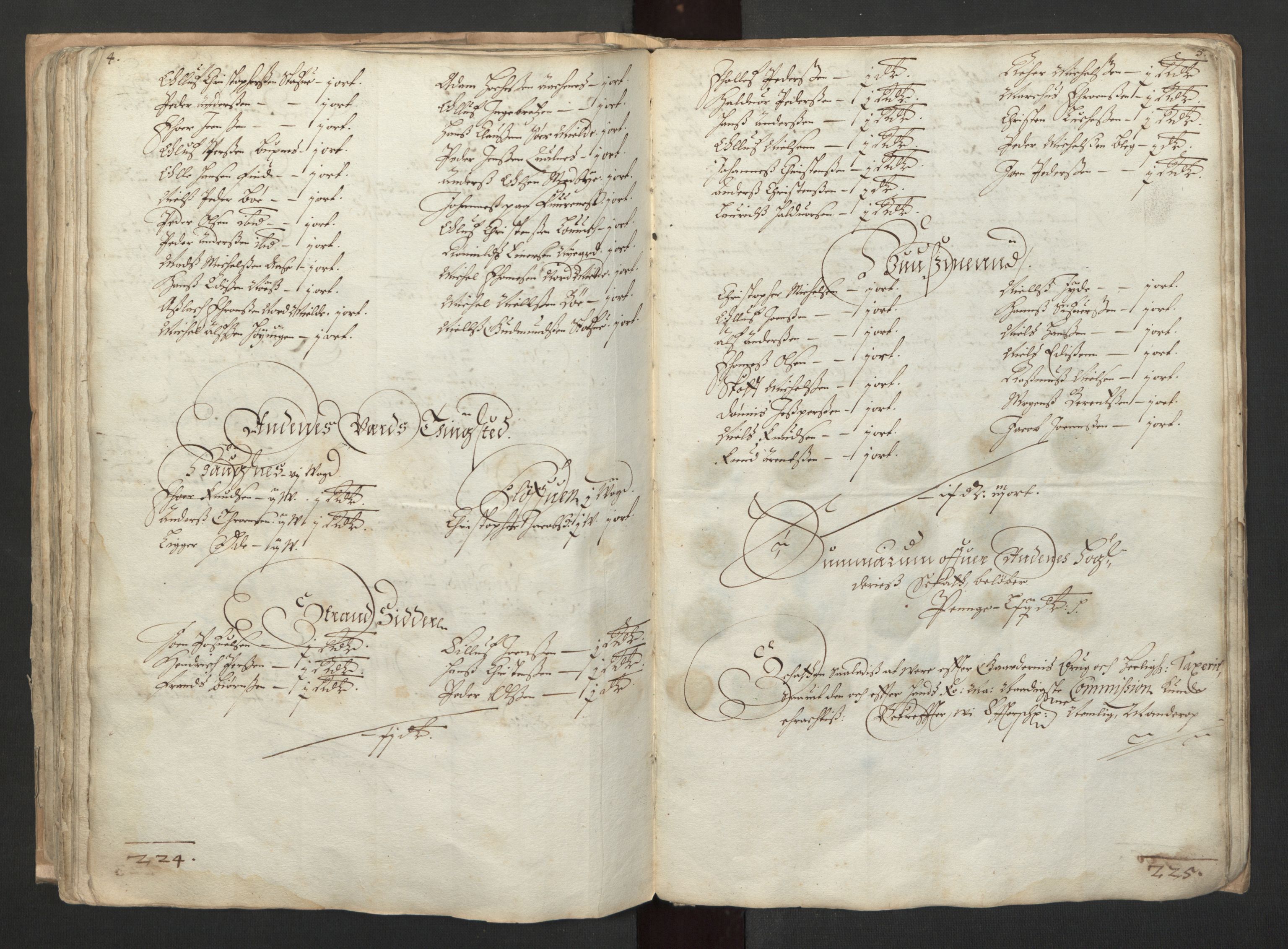 Rentekammeret inntil 1814, Realistisk ordnet avdeling, AV/RA-EA-4070/L/L0030/0002: Nordland lagdømme: / Skattemanntall, 1662, p. 224-225